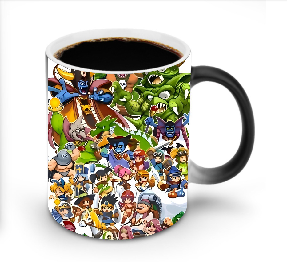 （画像用） ドラゴンクエスト Doragon Kuesuto Dragon Quest 温度変色マグカップ