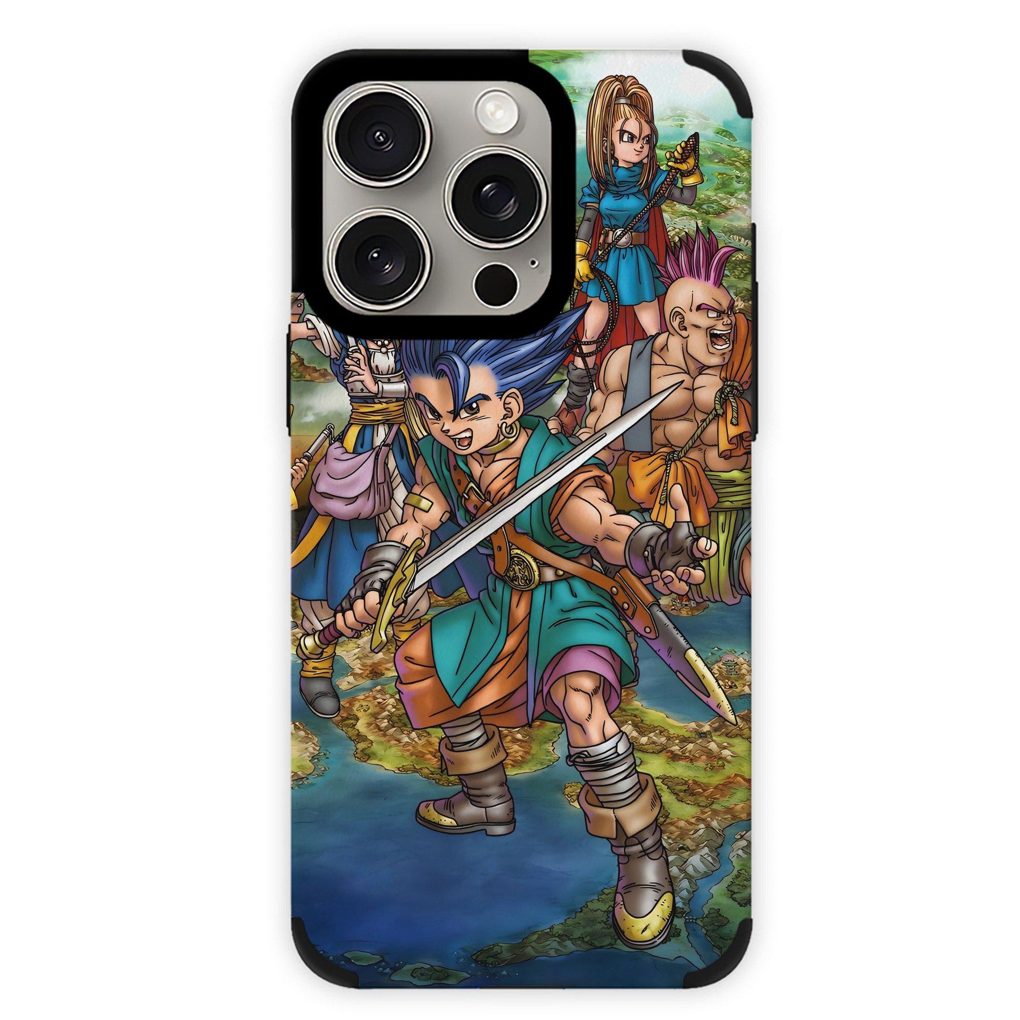 ドラゴンクエスト Doragon Kuesuto Dragon Quest 【iPhone15ProMax対応】 PUレザー スマホケース 耐衝撃＆黄変防止