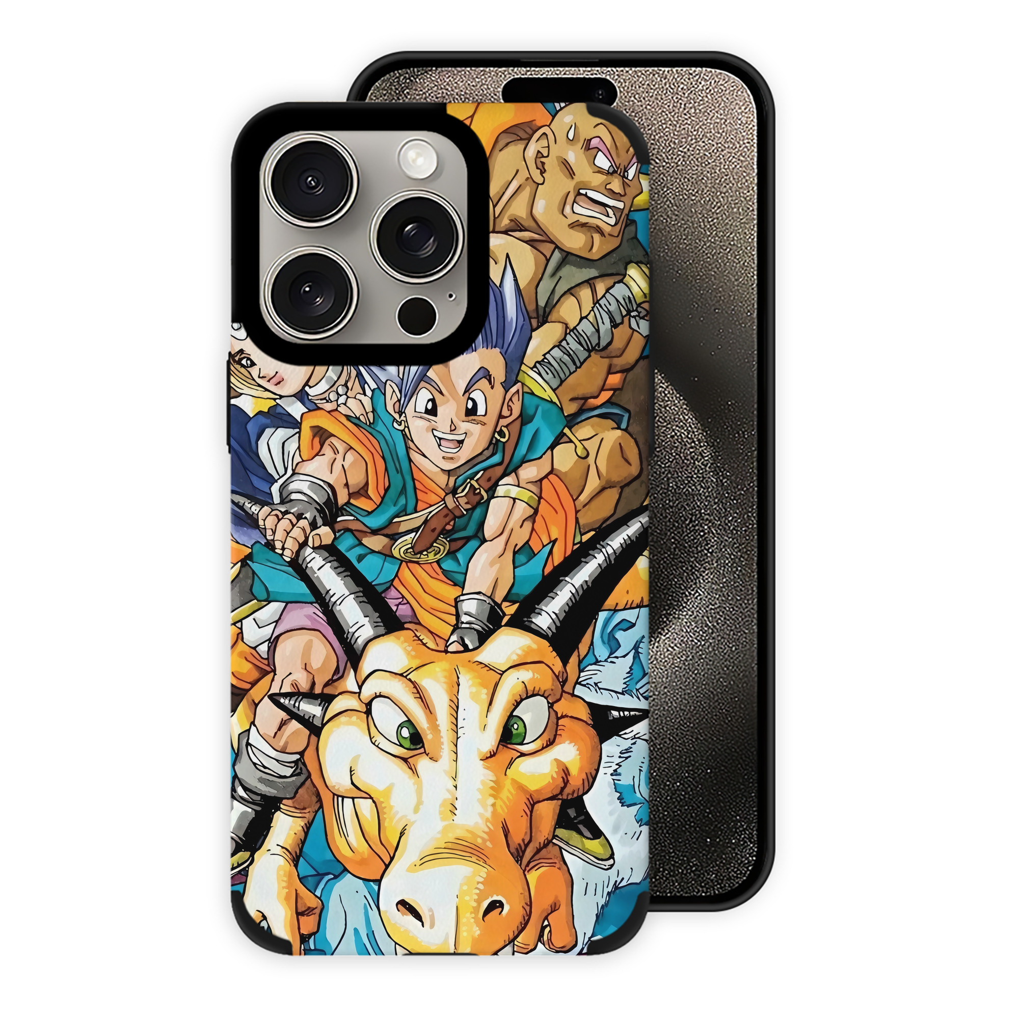 ドラゴンクエスト Doragon Kuesuto Dragon Quest 【iPhone15ProMax対応】 PUレザー スマホケース 耐衝撃＆黄変防止