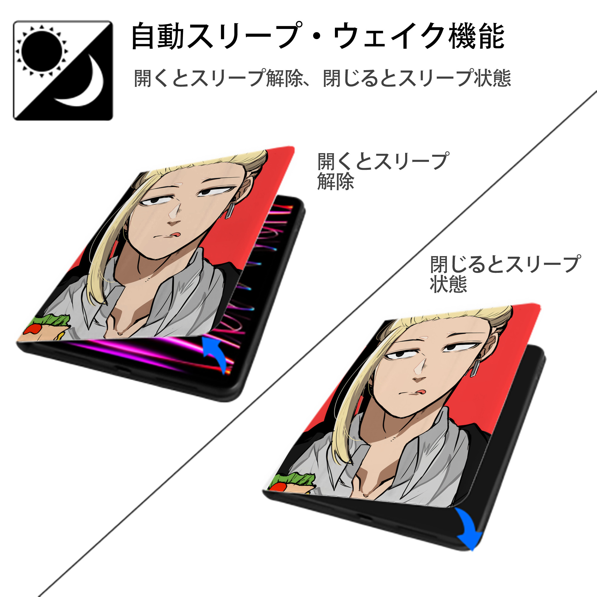 ドラゴンクエスト Doragon Kuesuto Dragon Quest IPad ケース ペン収納付き 三つ折りスタンド PUレザー×シリコン 対応機種9.5/10.5/10.9インチ