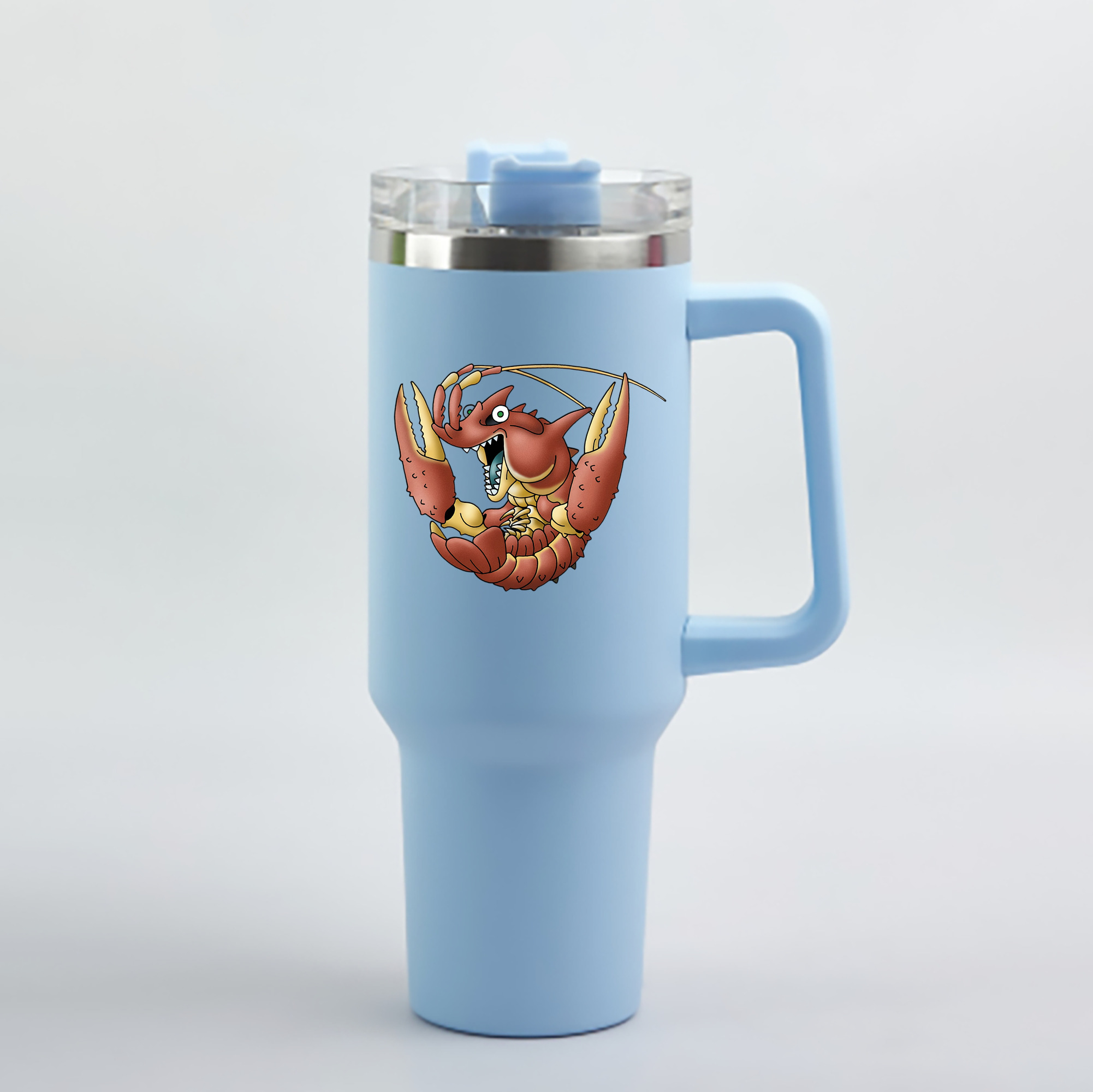（画像用） ドラゴンクエスト Doragon Kuesuto Dragon Quest 1200mL車用タンブラー - クリスタルステッカー（プラスチックストロー付き）