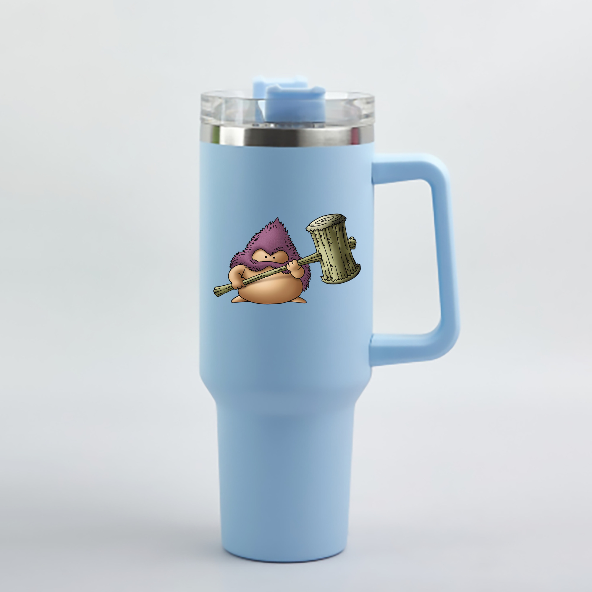 （画像用） ドラゴンクエスト Doragon Kuesuto Dragon Quest 1200mL車用タンブラー - クリスタルステッカー（プラスチックストロー付き）