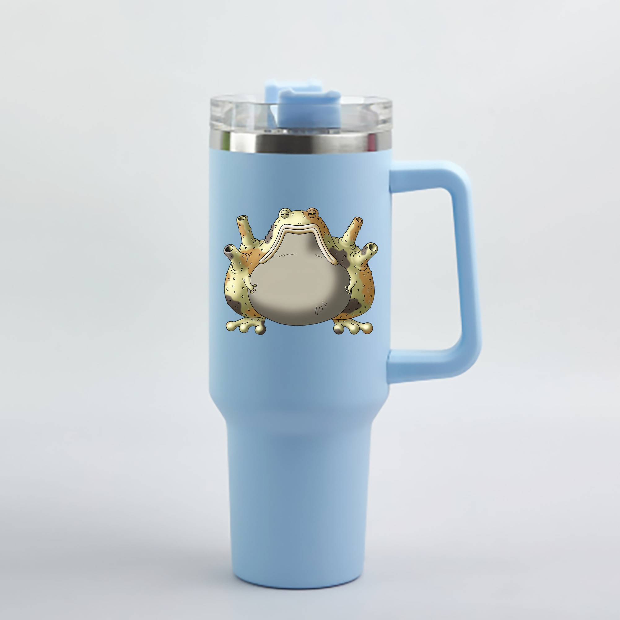 （画像用） ドラゴンクエスト Doragon Kuesuto Dragon Quest 1200mL車用タンブラー - クリスタルステッカー（プラスチックストロー付き）