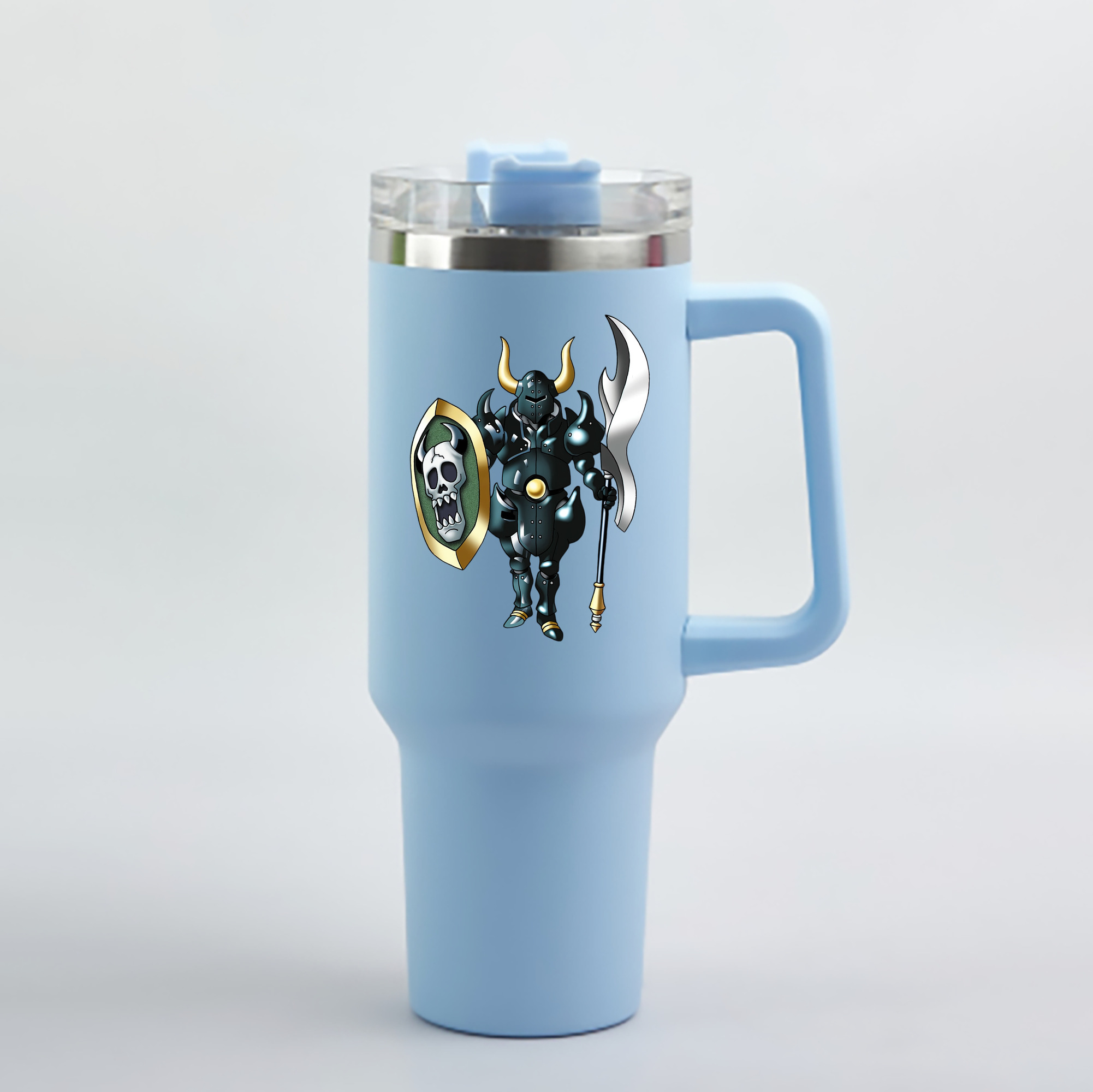 （画像用） ドラゴンクエスト Doragon Kuesuto Dragon Quest 1200mL車用タンブラー - クリスタルステッカー（プラスチックストロー付き）