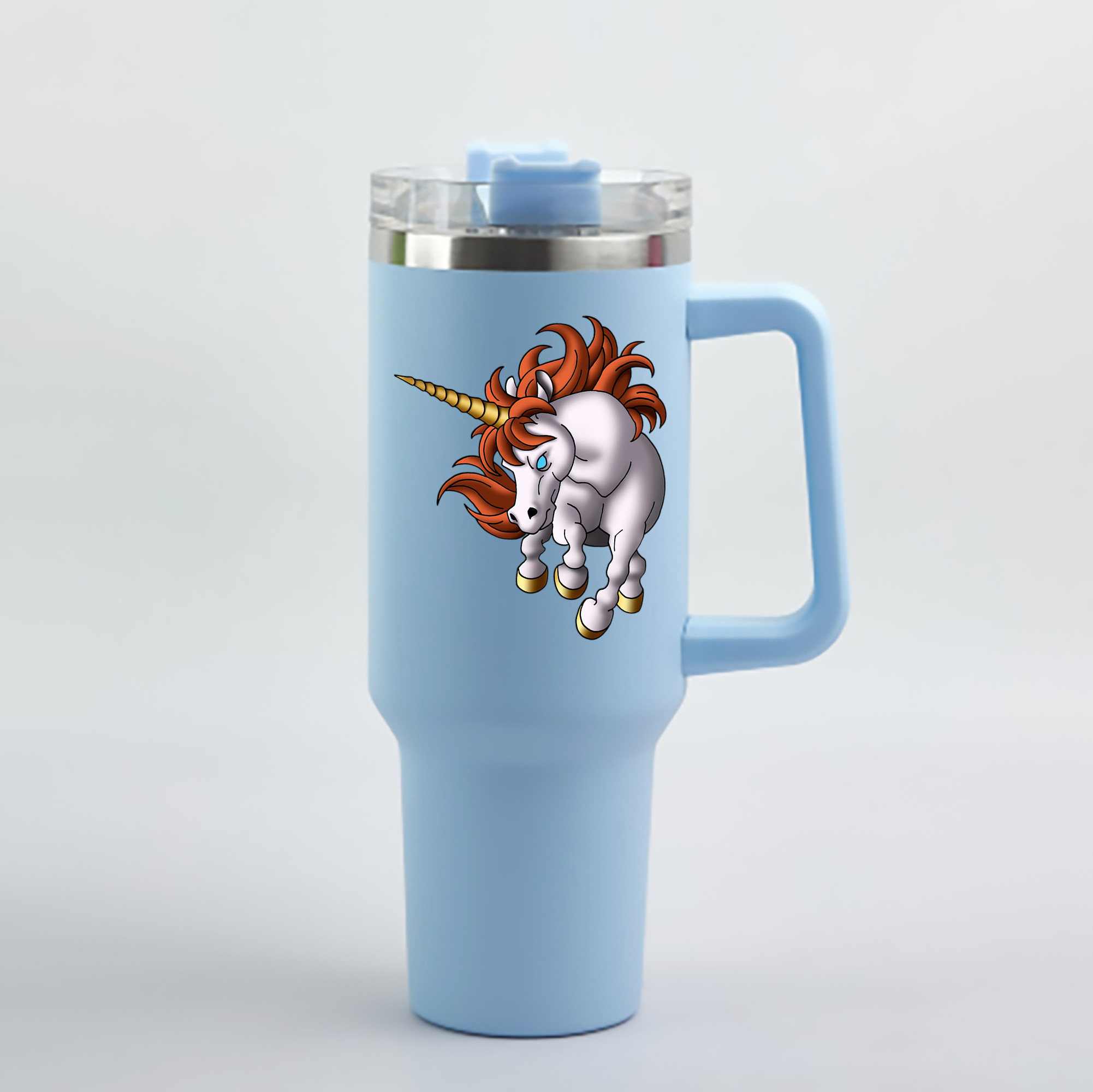 （画像用） ドラゴンクエスト Doragon Kuesuto Dragon Quest 1200mL車用タンブラー - クリスタルステッカー（プラスチックストロー付き）