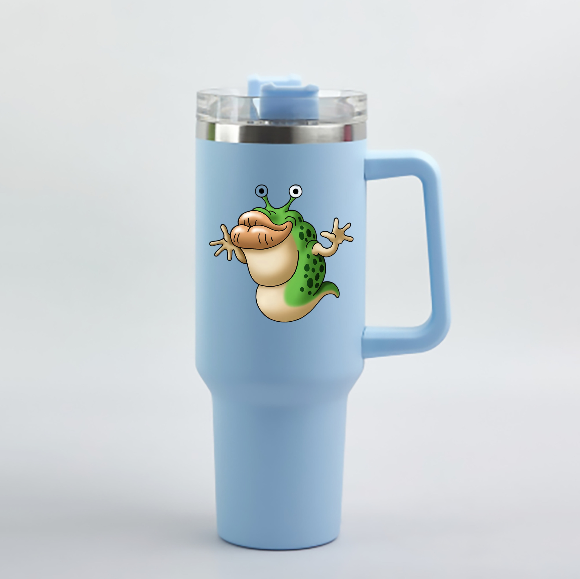 （画像用） ドラゴンクエスト Doragon Kuesuto Dragon Quest 1200mL車用タンブラー - クリスタルステッカー（プラスチックストロー付き）