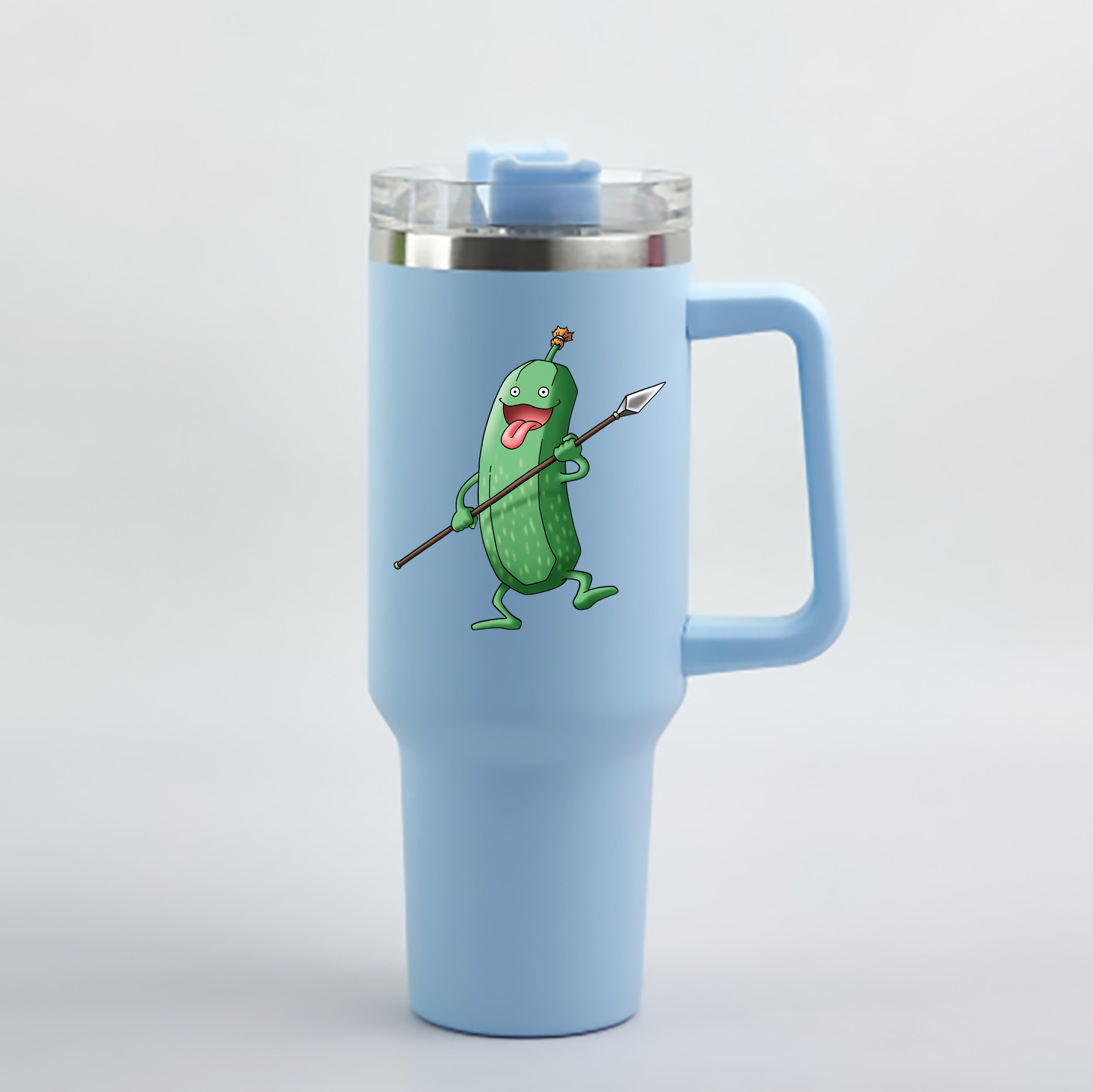 （画像用） ドラゴンクエスト Doragon Kuesuto Dragon Quest 1200mL車用タンブラー - クリスタルステッカー（プラスチックストロー付き）