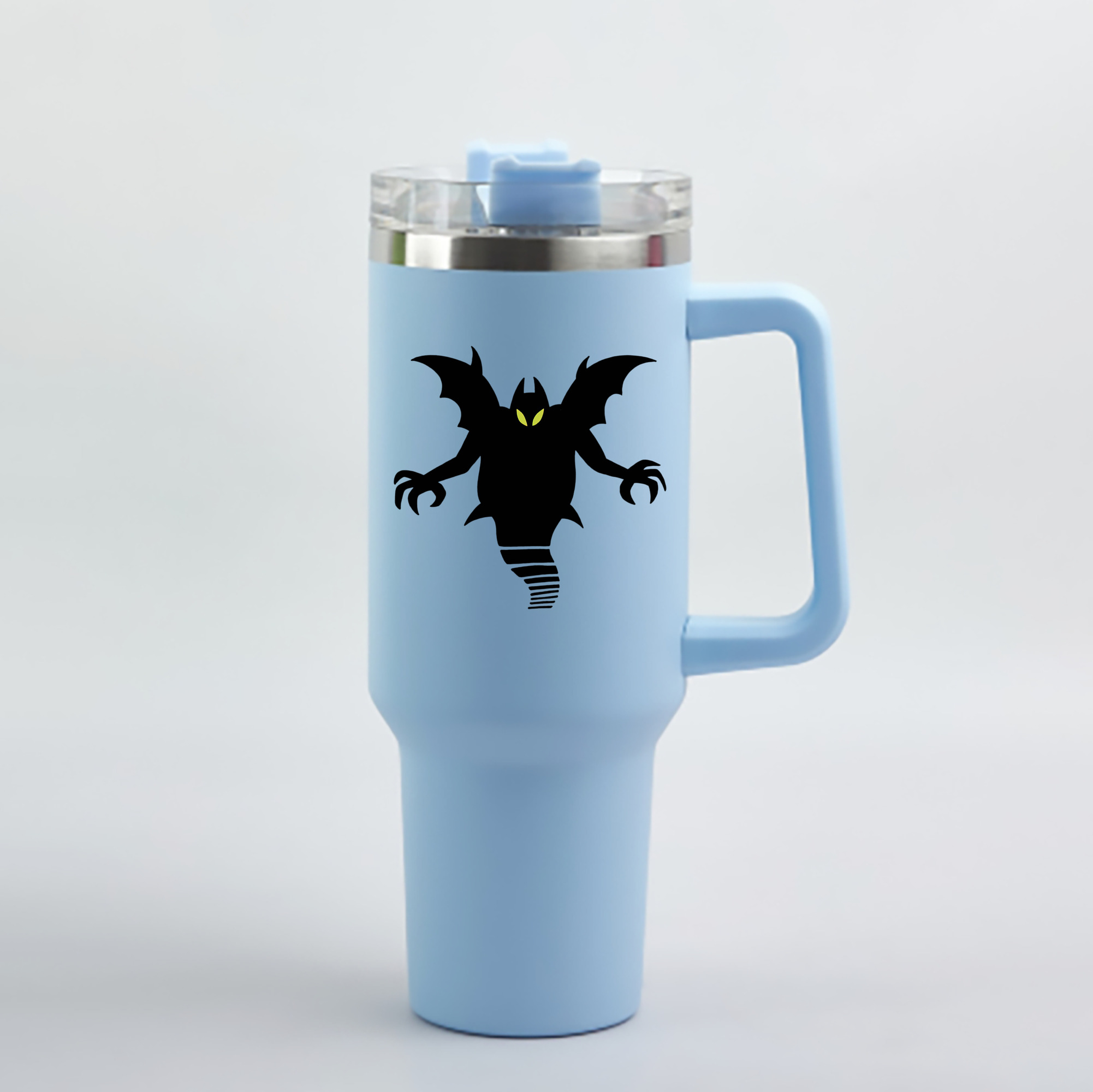 （画像用） ドラゴンクエスト Doragon Kuesuto Dragon Quest 1200mL車用タンブラー - クリスタルステッカー（プラスチックストロー付き）