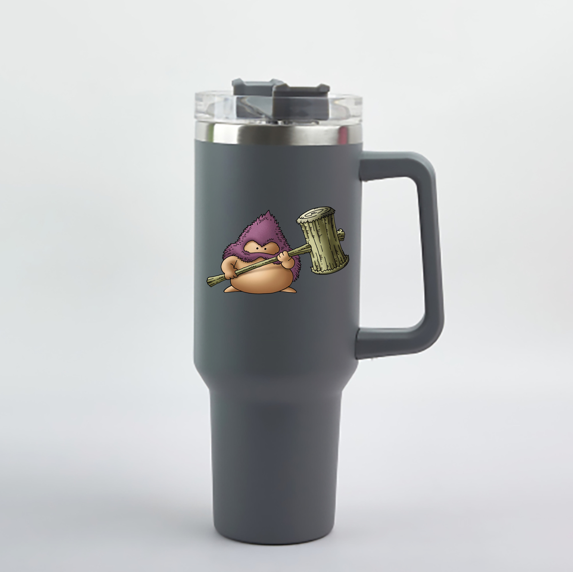 （画像用） ドラゴンクエスト Doragon Kuesuto Dragon Quest 1200mL車用タンブラー - クリスタルステッカー（プラスチックストロー付き）