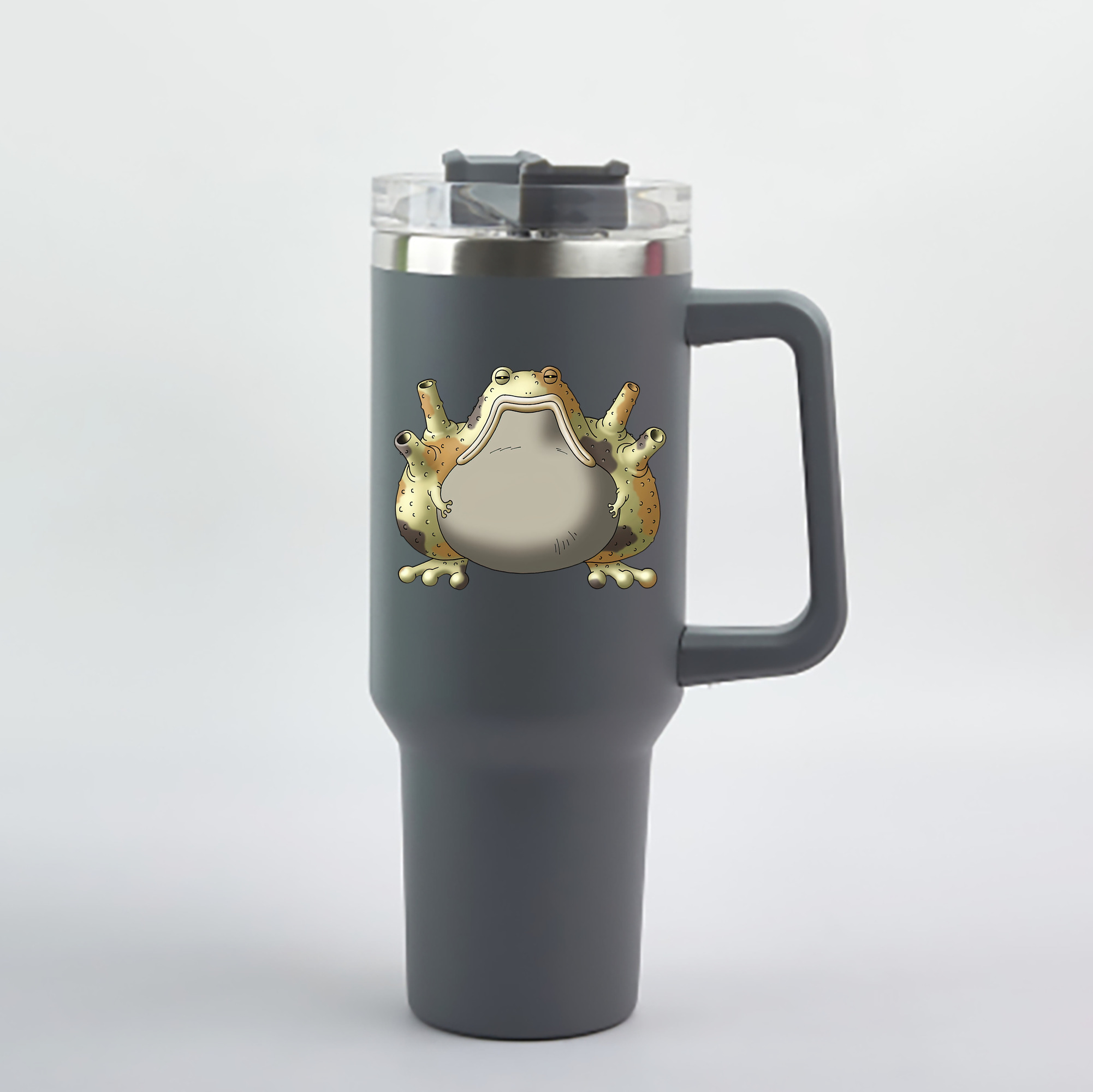 （画像用） ドラゴンクエスト Doragon Kuesuto Dragon Quest 1200mL車用タンブラー - クリスタルステッカー（プラスチックストロー付き）
