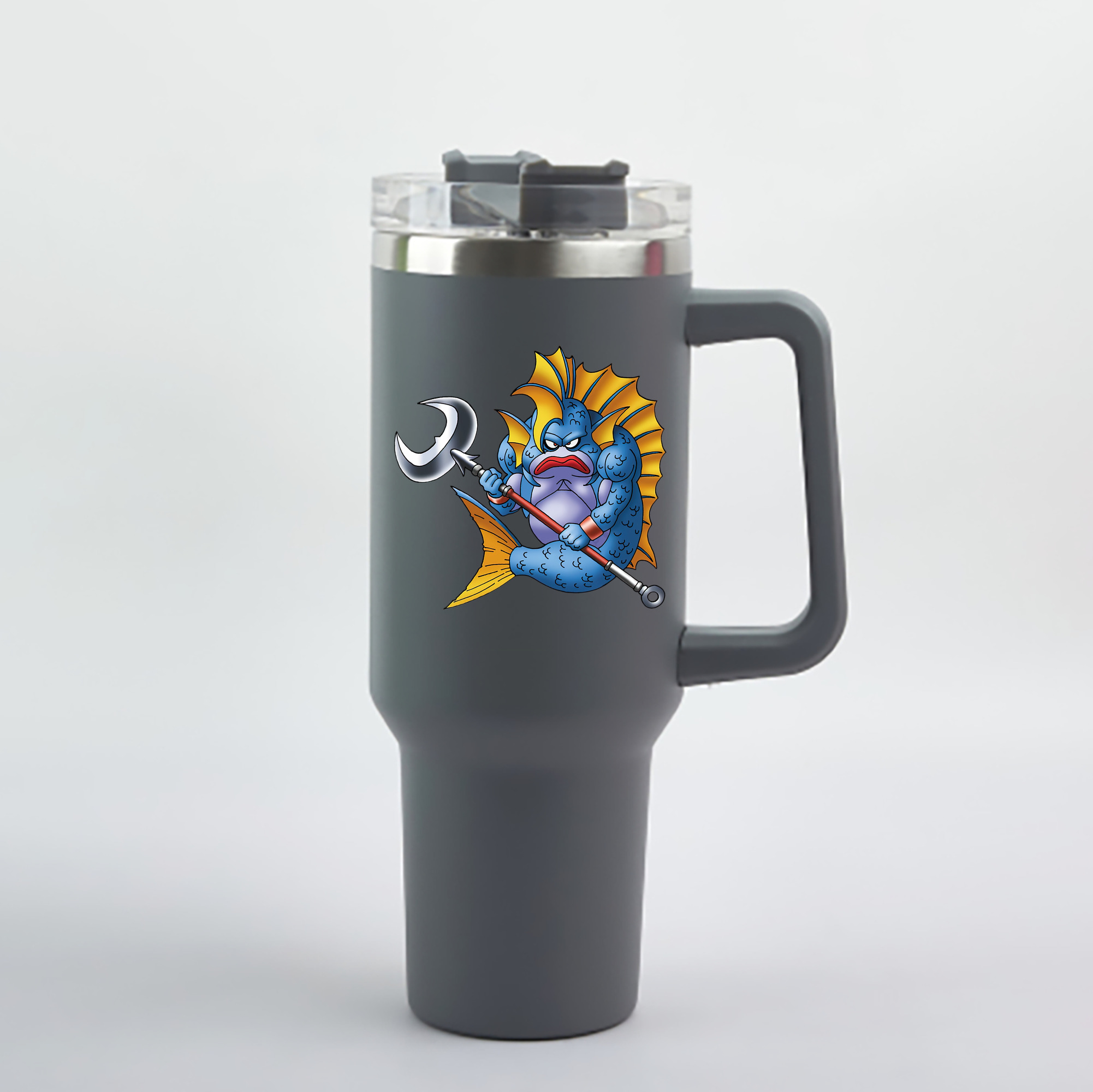 （画像用） ドラゴンクエスト Doragon Kuesuto Dragon Quest 1200mL車用タンブラー - クリスタルステッカー（プラスチックストロー付き）