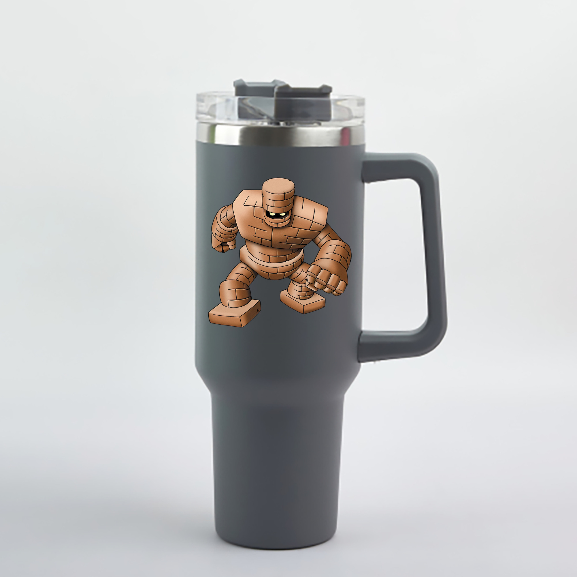 （画像用） ドラゴンクエスト Doragon Kuesuto Dragon Quest 1200mL車用タンブラー - クリスタルステッカー（プラスチックストロー付き）