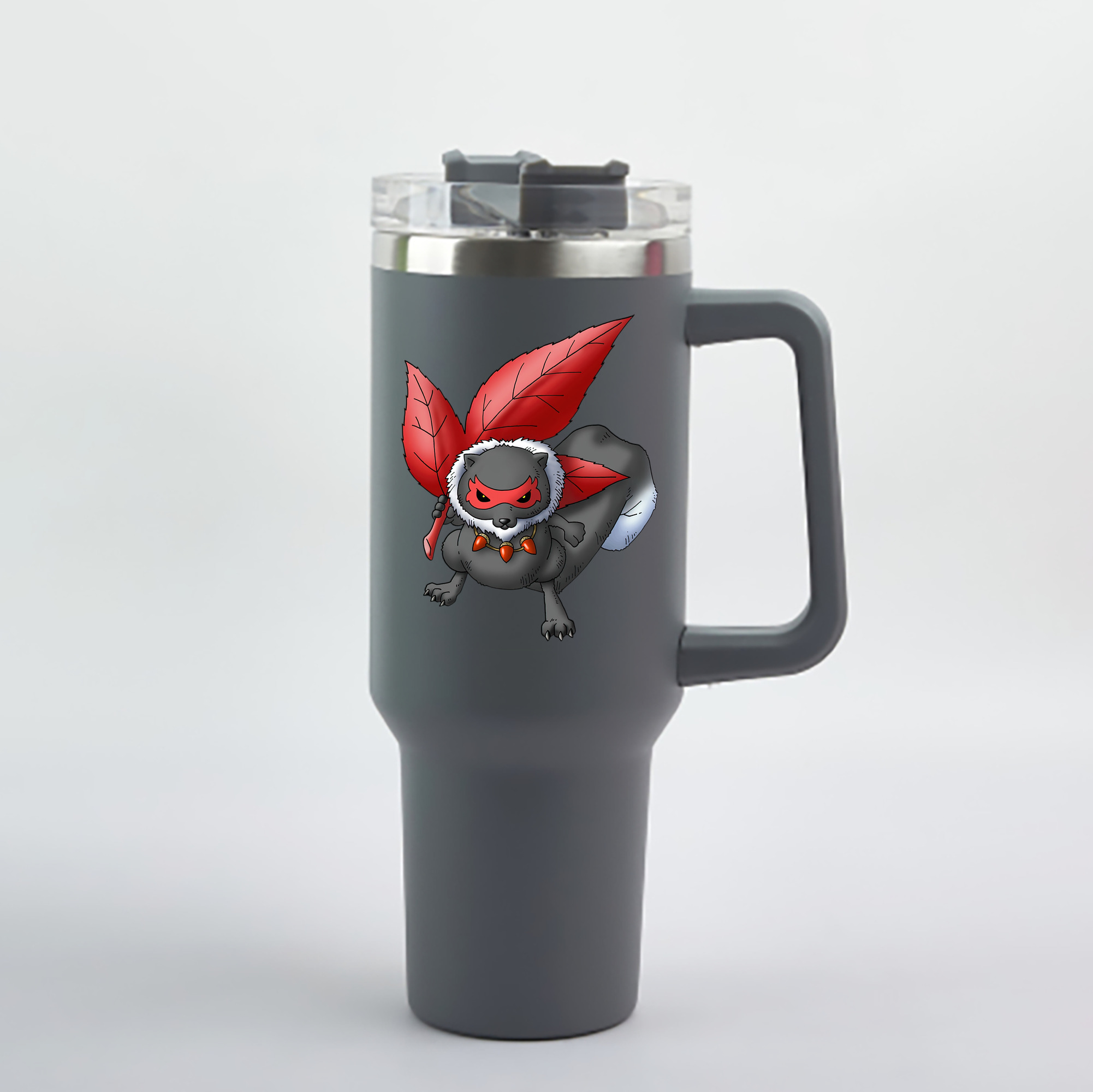 （画像用） ドラゴンクエスト Doragon Kuesuto Dragon Quest 1200mL車用タンブラー - クリスタルステッカー（プラスチックストロー付き）
