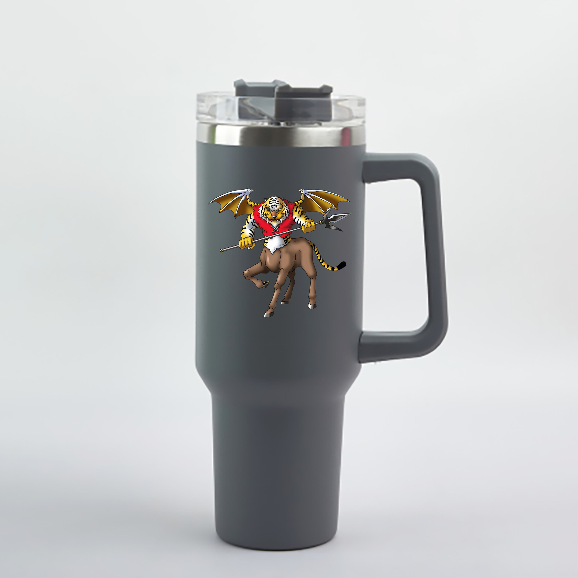 （画像用） ドラゴンクエスト Doragon Kuesuto Dragon Quest 1200mL車用タンブラー - クリスタルステッカー（プラスチックストロー付き）