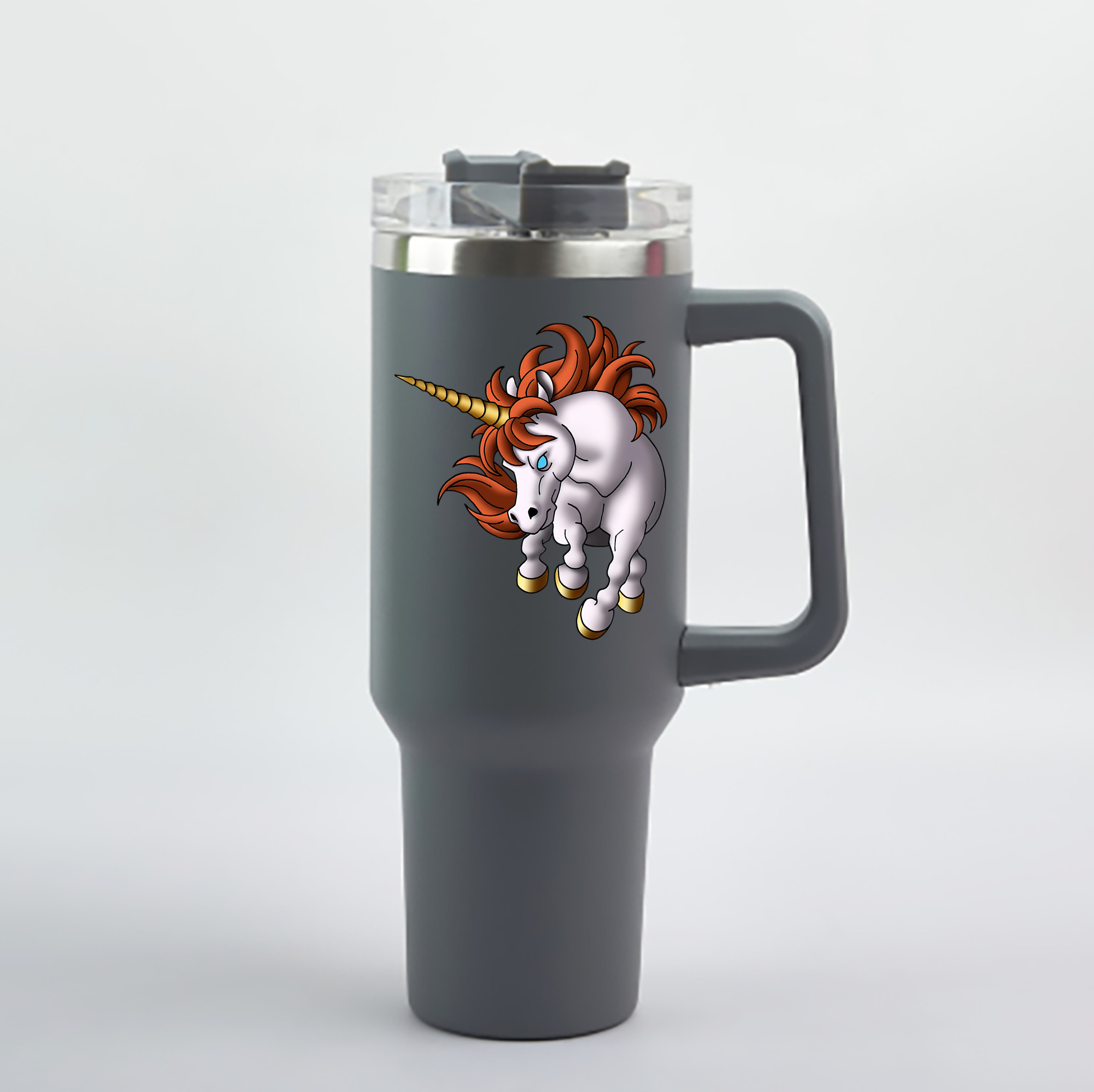 （画像用） ドラゴンクエスト Doragon Kuesuto Dragon Quest 1200mL車用タンブラー - クリスタルステッカー（プラスチックストロー付き）