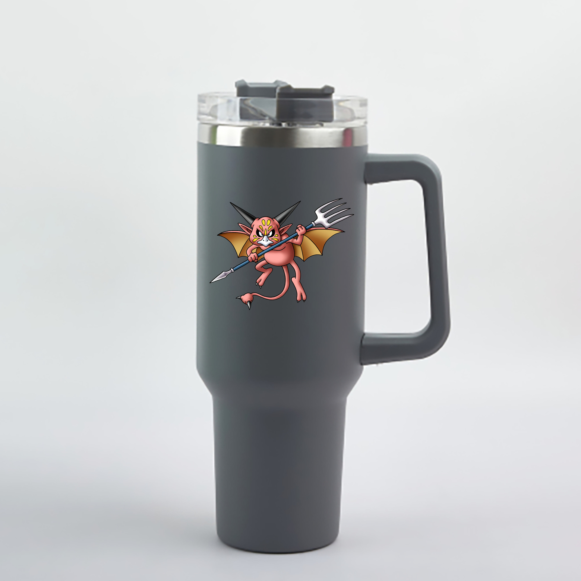 （画像用） ドラゴンクエスト Doragon Kuesuto Dragon Quest 1200mL車用タンブラー - クリスタルステッカー（プラスチックストロー付き）