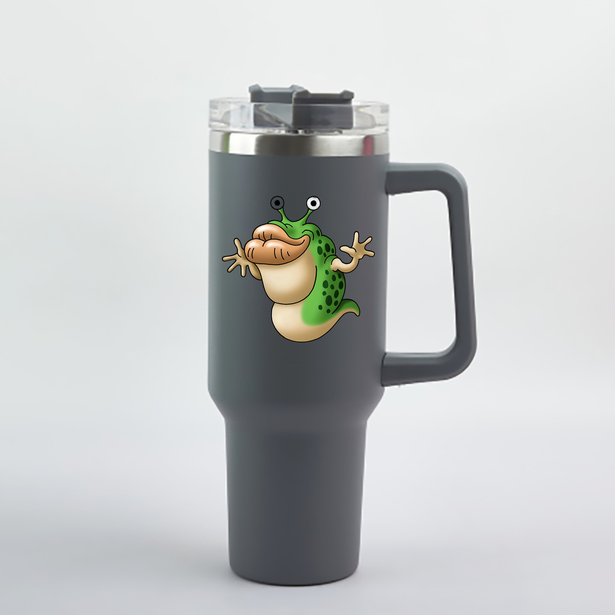 （画像用） ドラゴンクエスト Doragon Kuesuto Dragon Quest 1200mL車用タンブラー - クリスタルステッカー（プラスチックストロー付き）