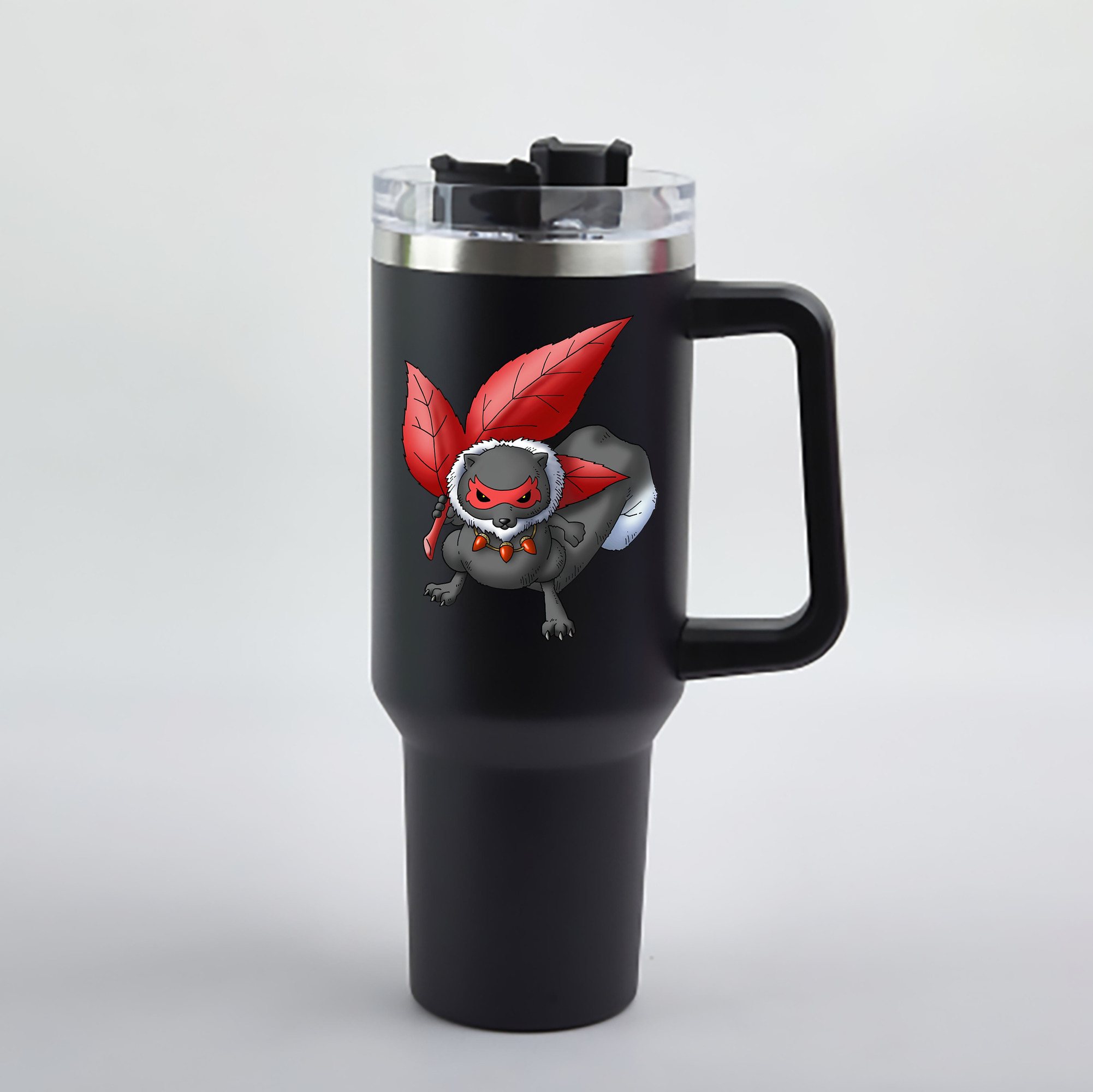 （画像用） ドラゴンクエスト Doragon Kuesuto Dragon Quest 1200mL車用タンブラー - クリスタルステッカー（プラスチックストロー付き）
