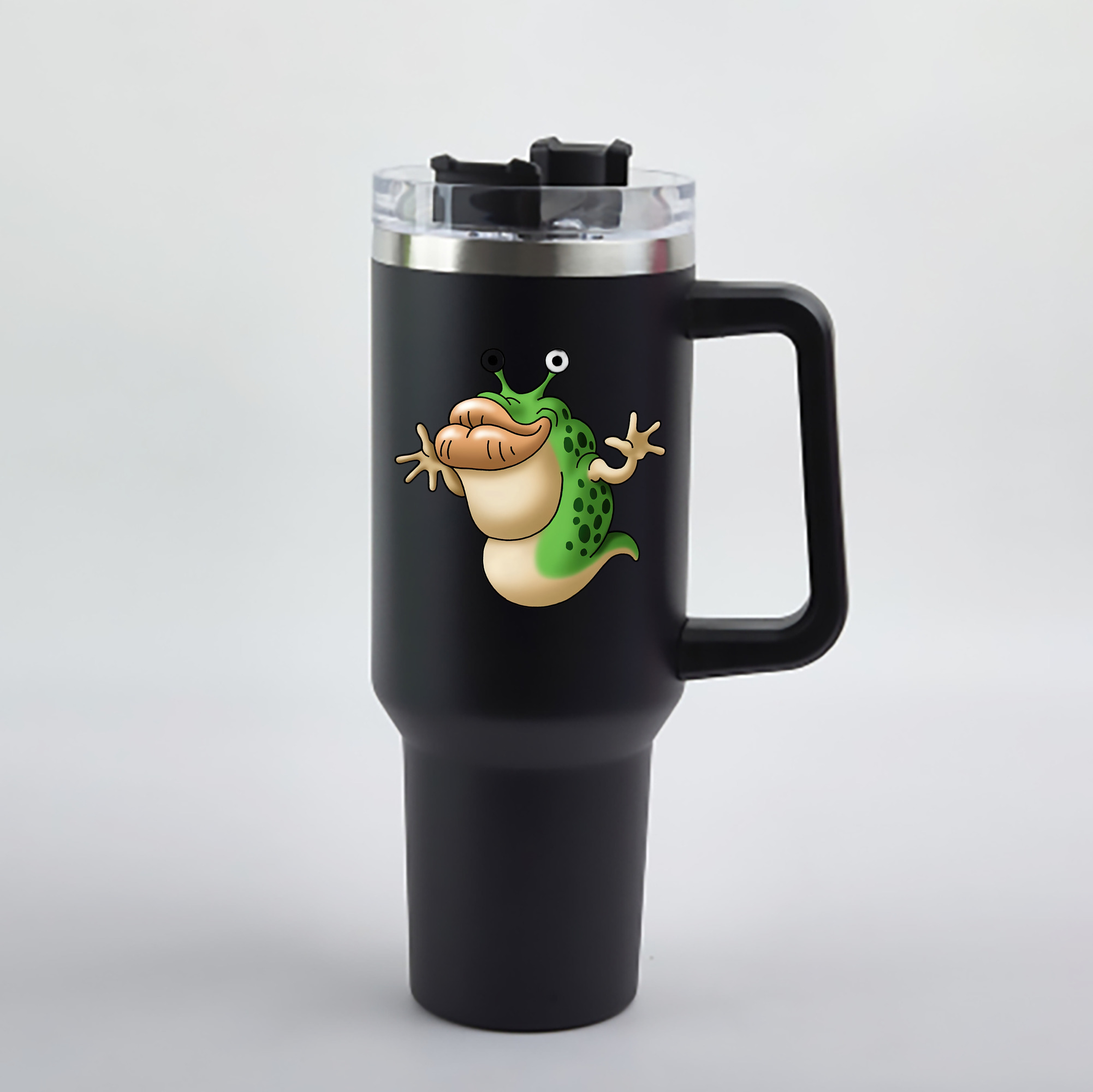 （画像用） ドラゴンクエスト Doragon Kuesuto Dragon Quest 1200mL車用タンブラー - クリスタルステッカー（プラスチックストロー付き）
