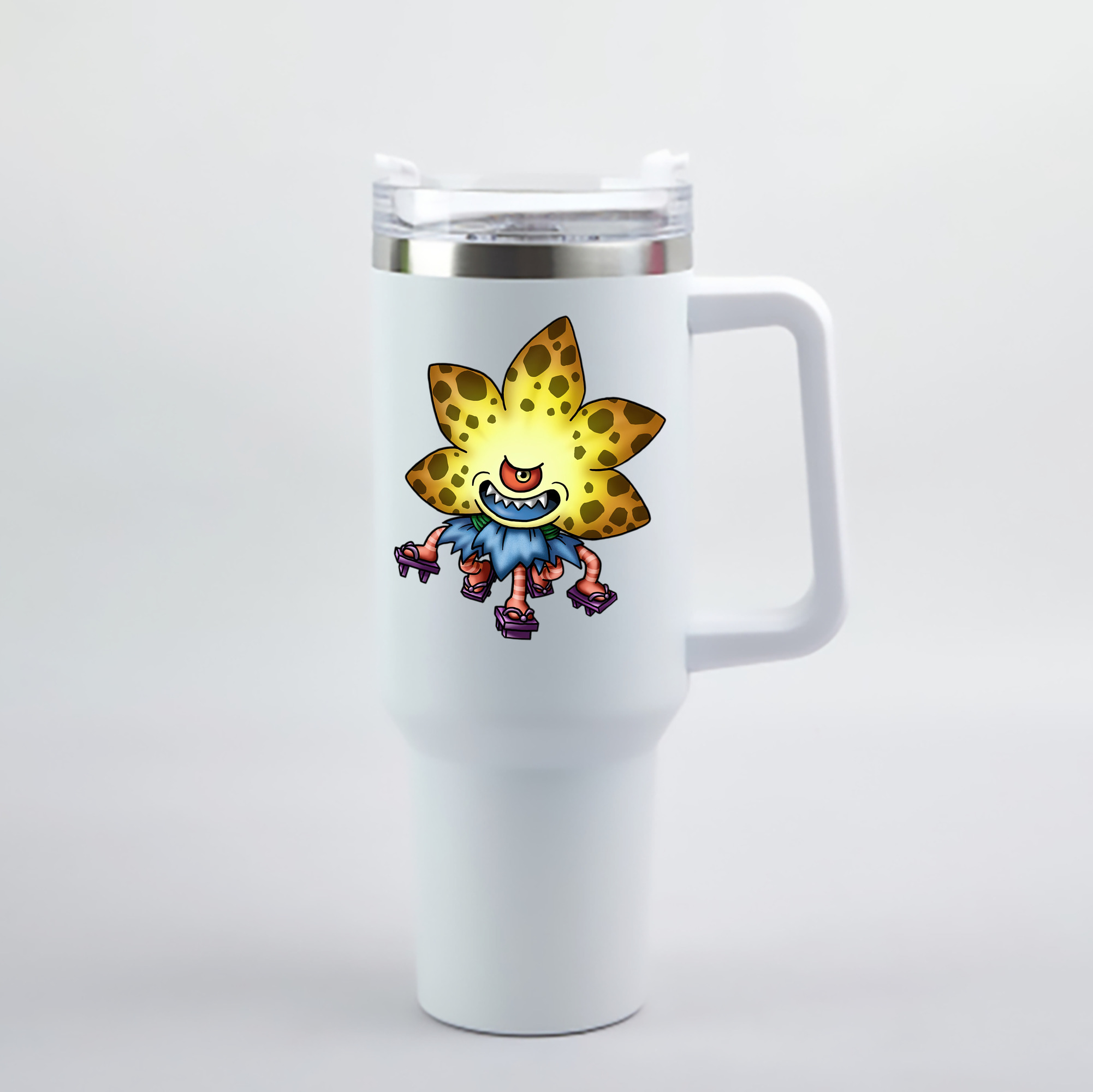 （画像用） ドラゴンクエスト Doragon Kuesuto Dragon Quest 1200mL車用タンブラー - クリスタルステッカー（プラスチックストロー付き）