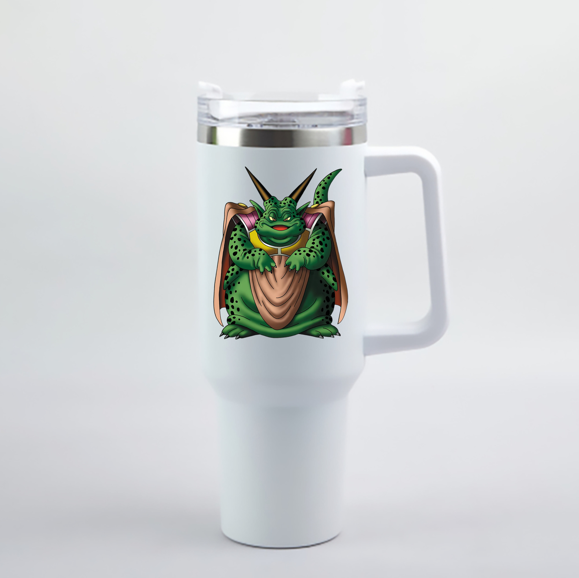 （画像用） ドラゴンクエスト Doragon Kuesuto Dragon Quest 1200mL車用タンブラー - クリスタルステッカー（プラスチックストロー付き）
