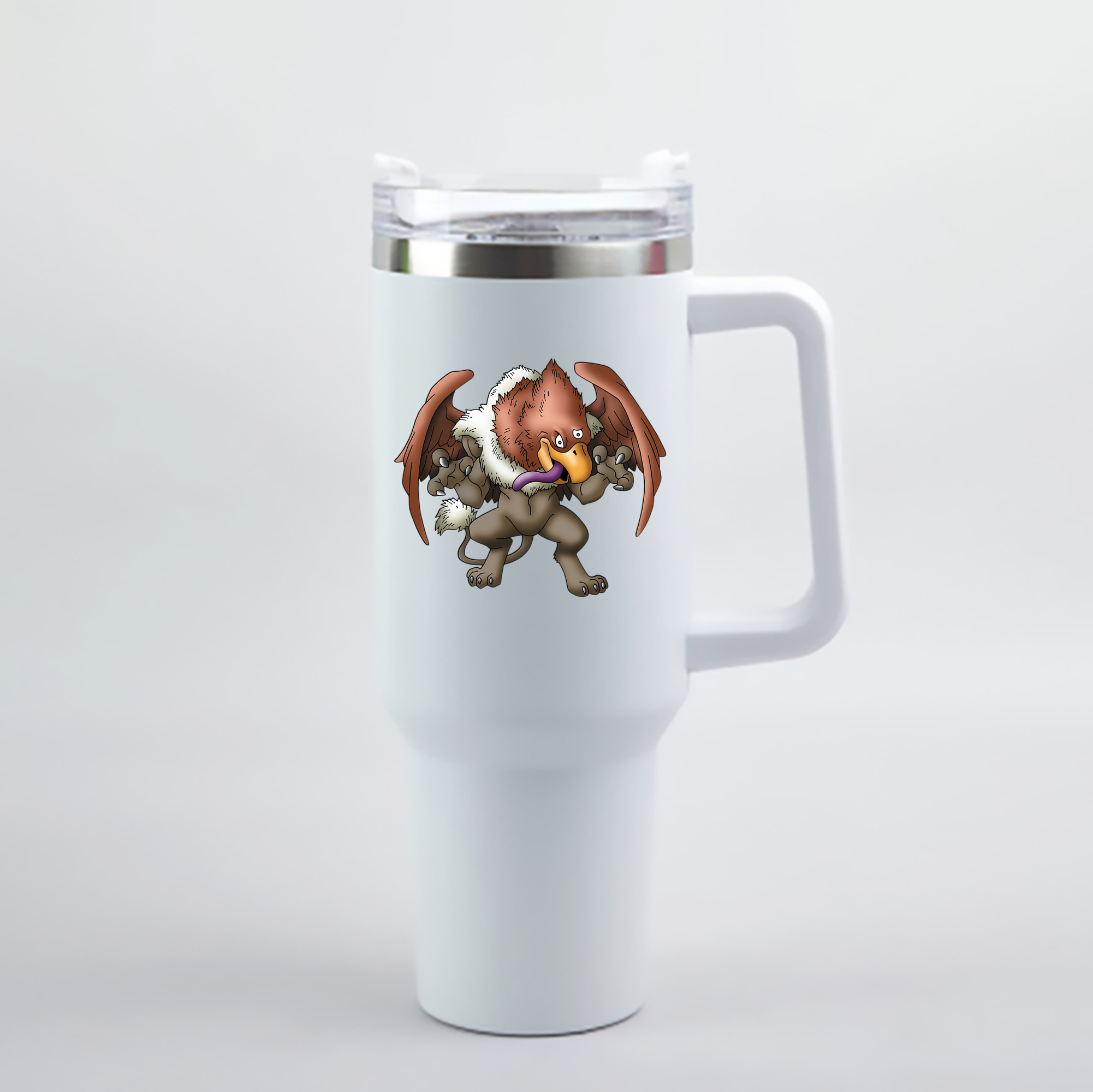 （画像用） ドラゴンクエスト Doragon Kuesuto Dragon Quest 1200mL車用タンブラー - クリスタルステッカー（プラスチックストロー付き）