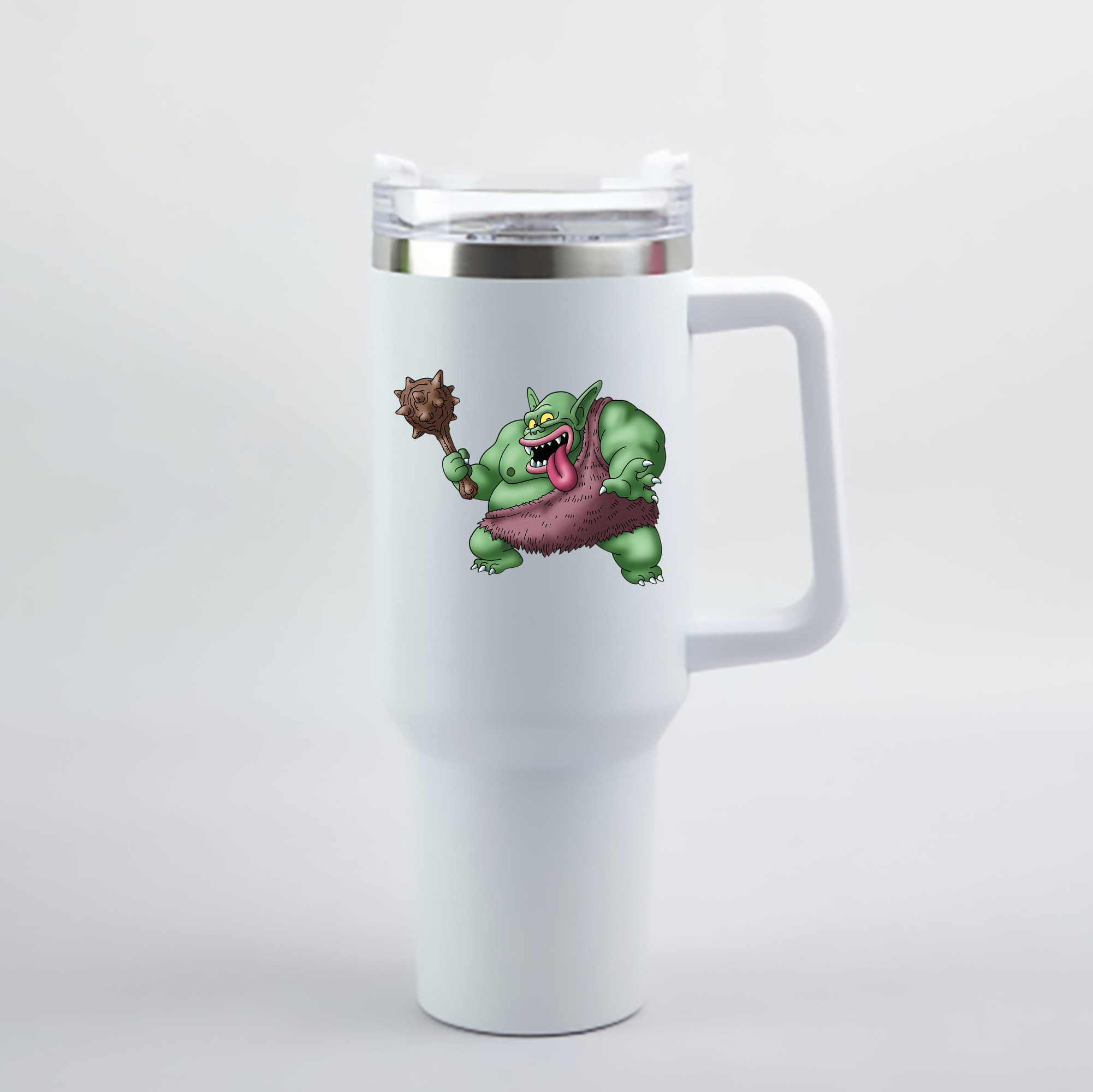 （画像用） ドラゴンクエスト Doragon Kuesuto Dragon Quest 1200mL車用タンブラー - クリスタルステッカー（プラスチックストロー付き）