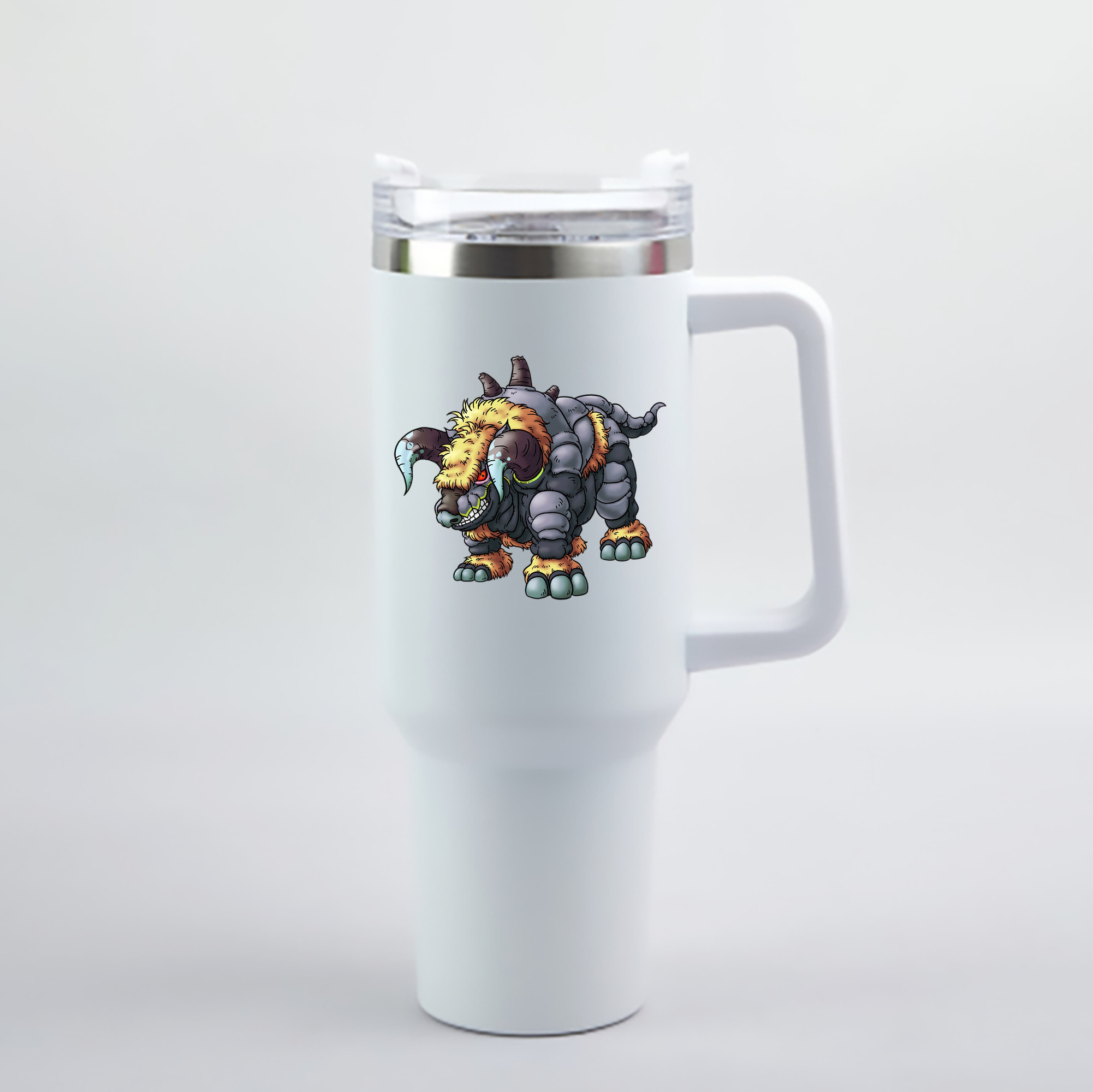 （画像用） ドラゴンクエスト Doragon Kuesuto Dragon Quest 1200mL車用タンブラー - クリスタルステッカー（プラスチックストロー付き）