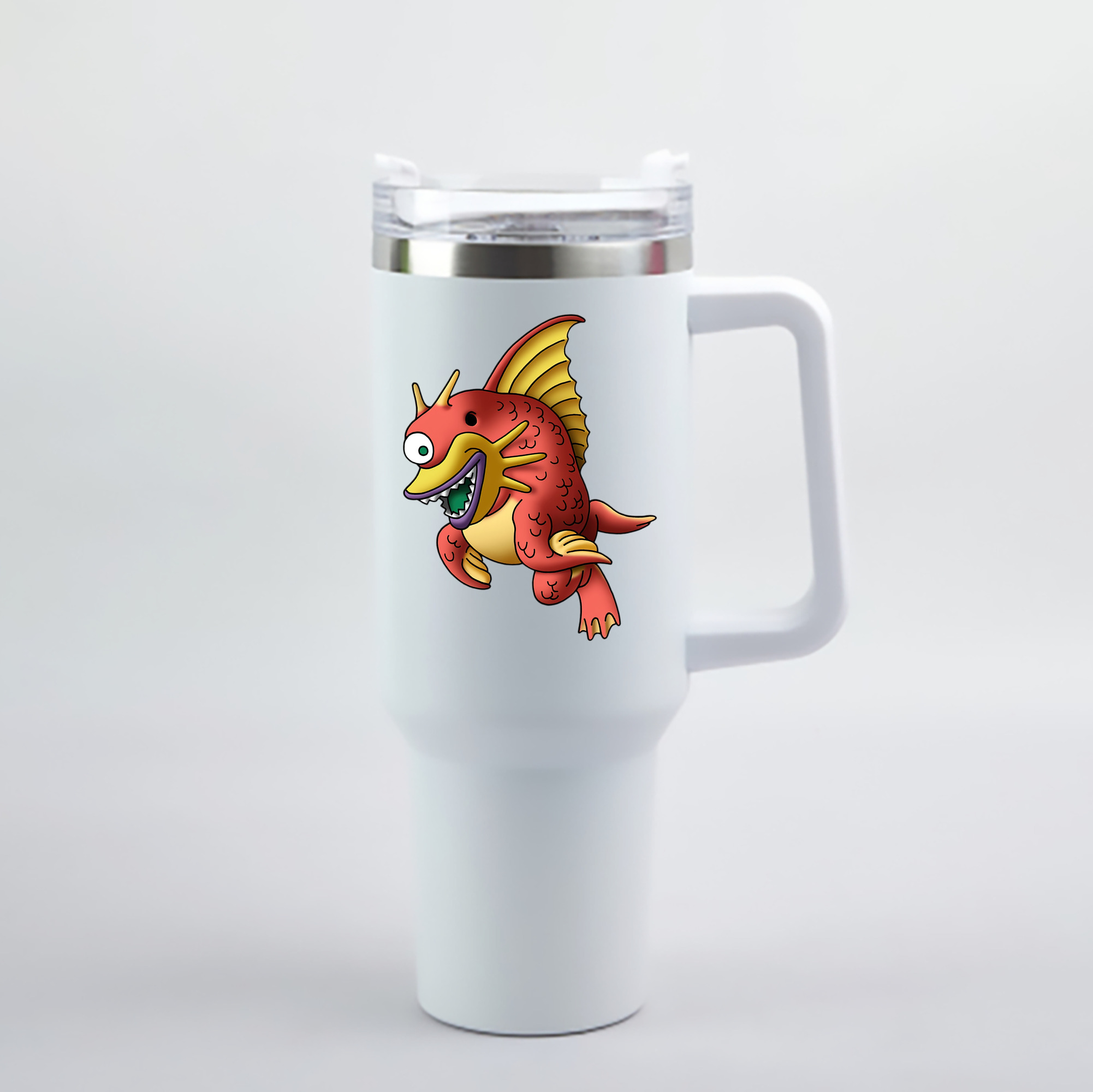 （画像用） ドラゴンクエスト Doragon Kuesuto Dragon Quest 1200mL車用タンブラー - クリスタルステッカー（プラスチックストロー付き）