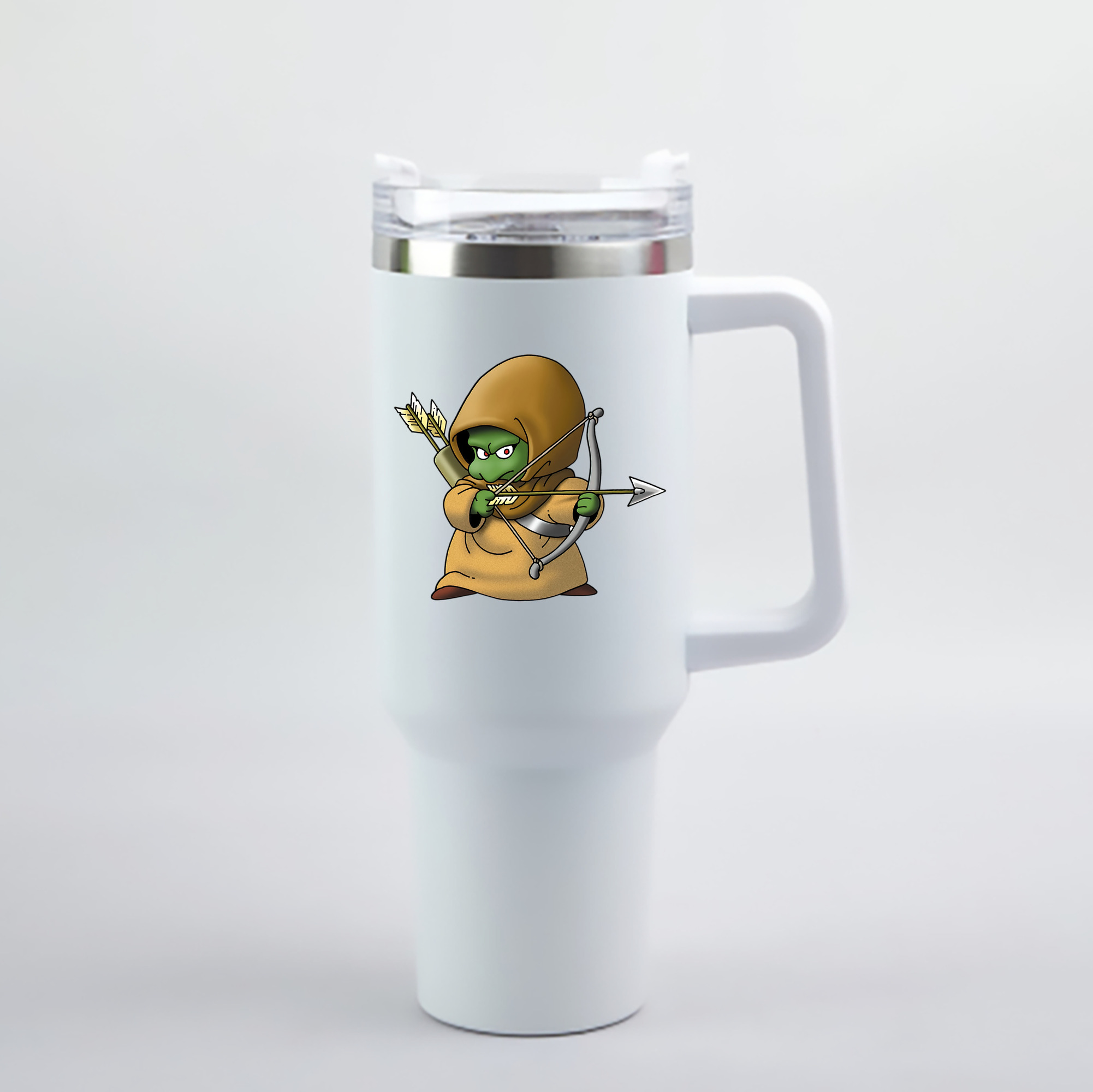 （画像用） ドラゴンクエスト Doragon Kuesuto Dragon Quest 1200mL車用タンブラー - クリスタルステッカー（プラスチックストロー付き）
