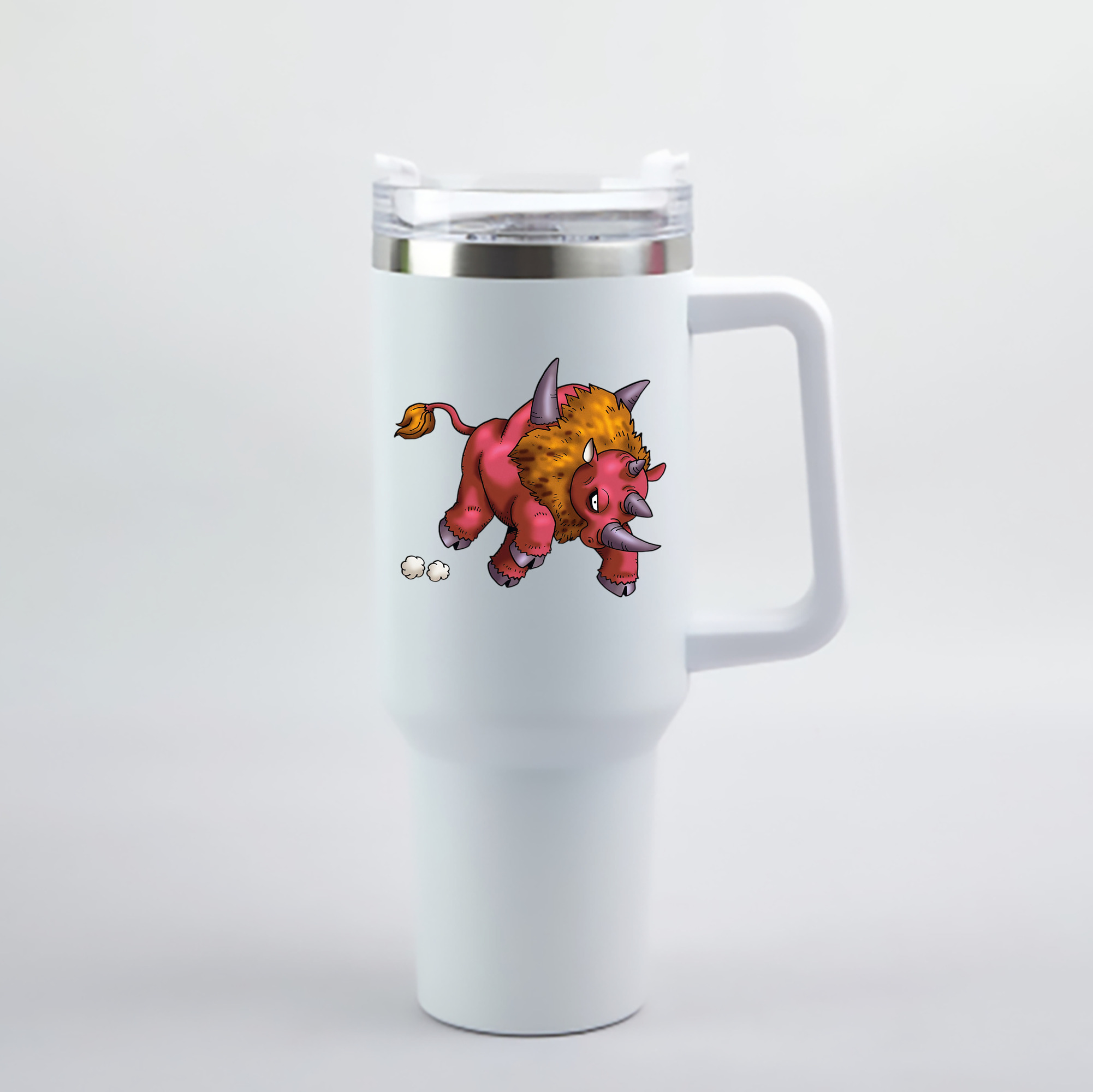 （画像用） ドラゴンクエスト Doragon Kuesuto Dragon Quest 1200mL車用タンブラー - クリスタルステッカー（プラスチックストロー付き）