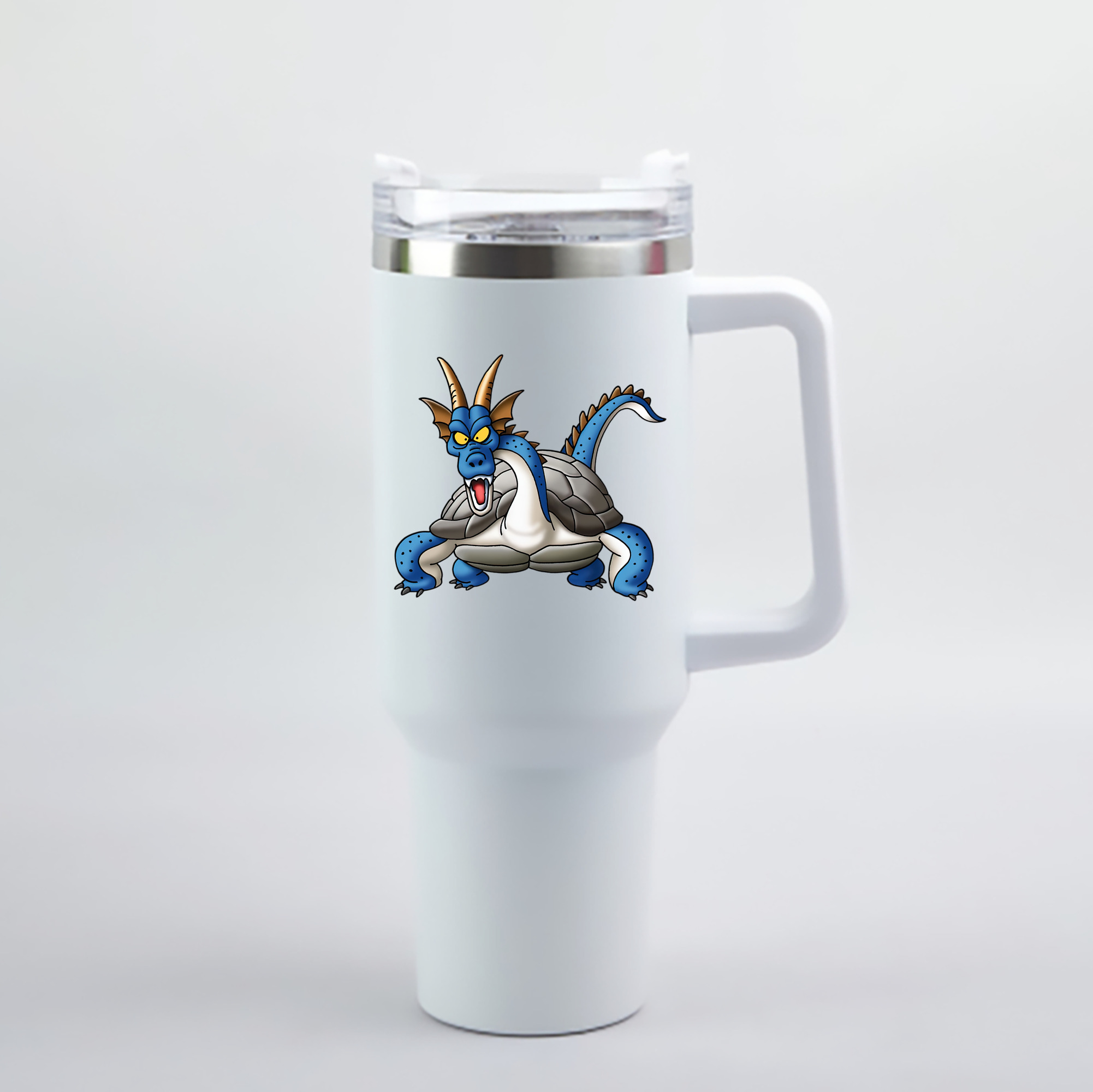 （画像用） ドラゴンクエスト Doragon Kuesuto Dragon Quest 1200mL車用タンブラー - クリスタルステッカー（プラスチックストロー付き）