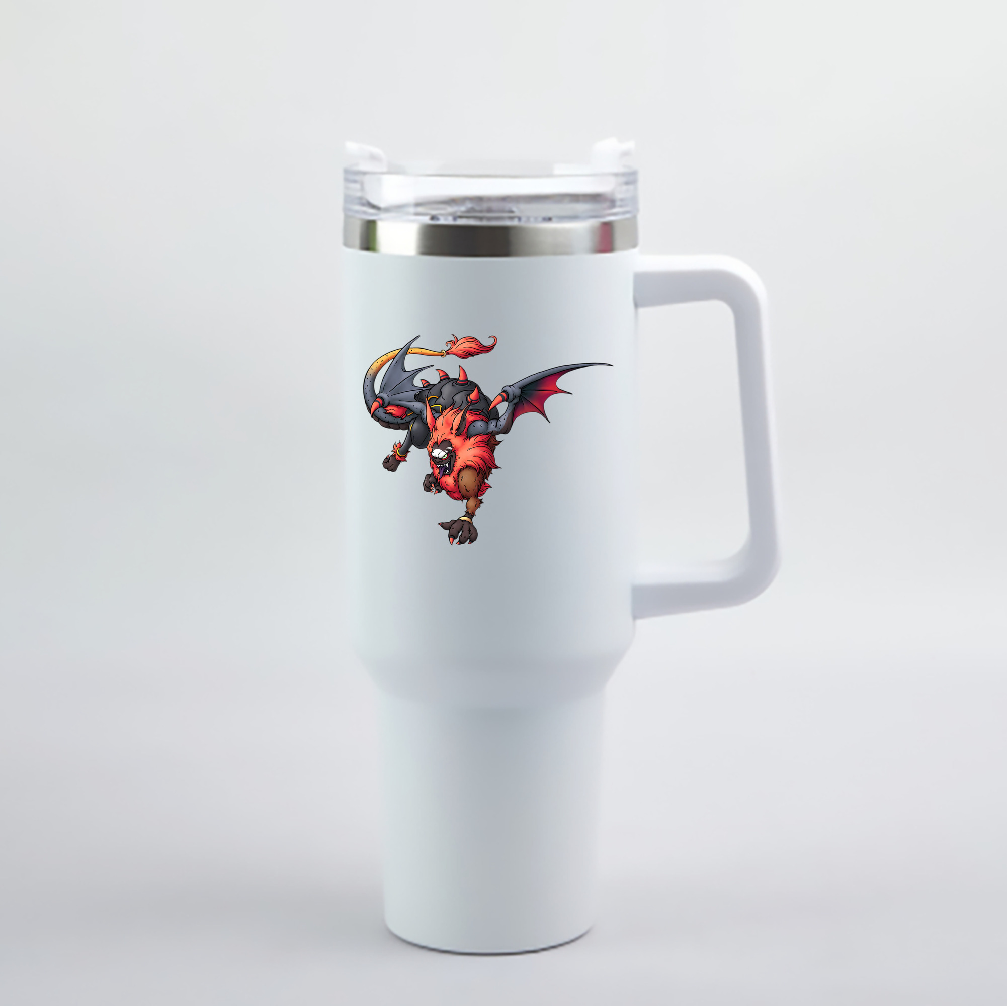 （画像用） ドラゴンクエスト Doragon Kuesuto Dragon Quest 1200mL車用タンブラー - クリスタルステッカー（プラスチックストロー付き）