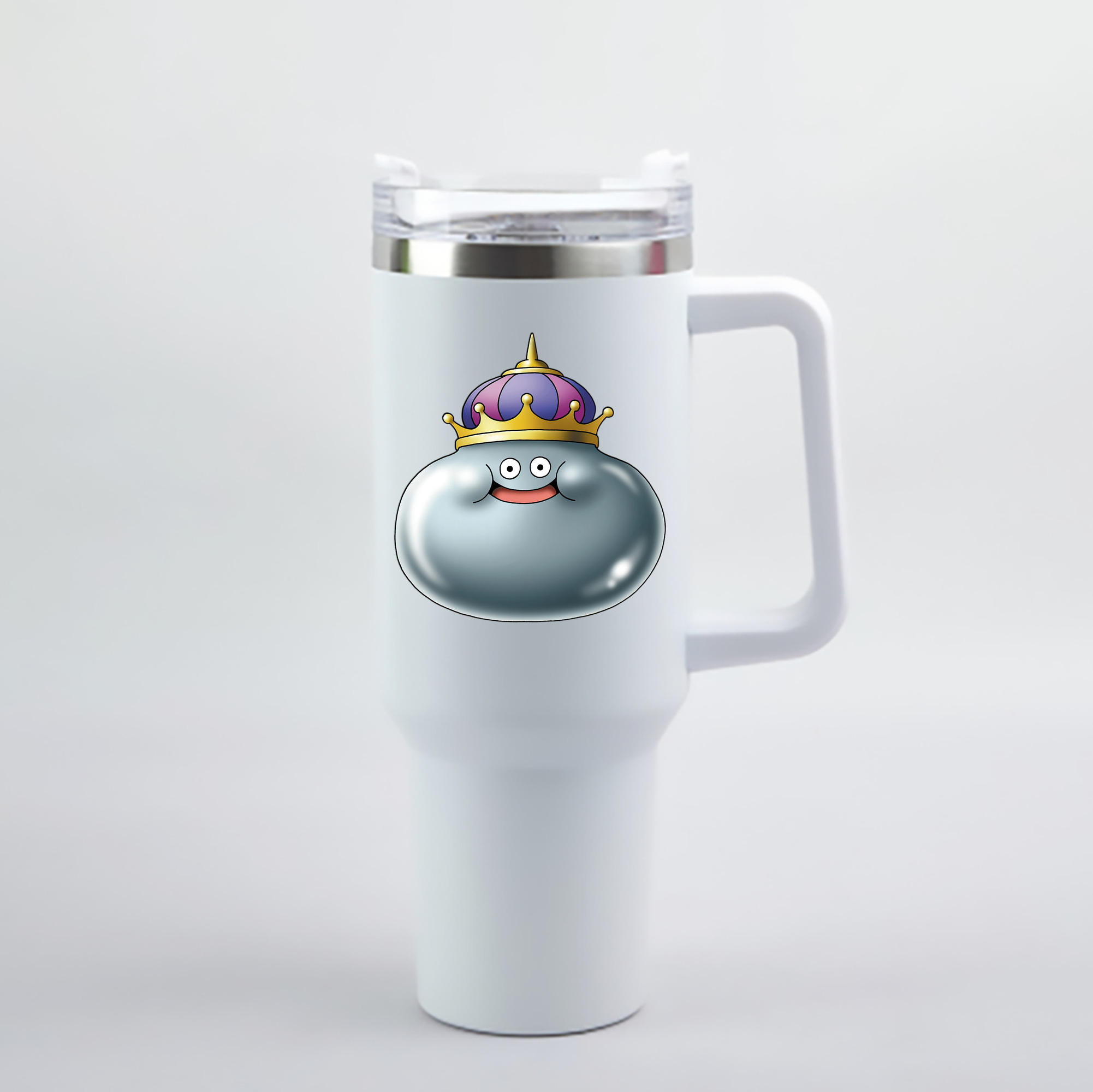 （画像用） ドラゴンクエスト Doragon Kuesuto Dragon Quest 1200mL車用タンブラー - クリスタルステッカー（プラスチックストロー付き）