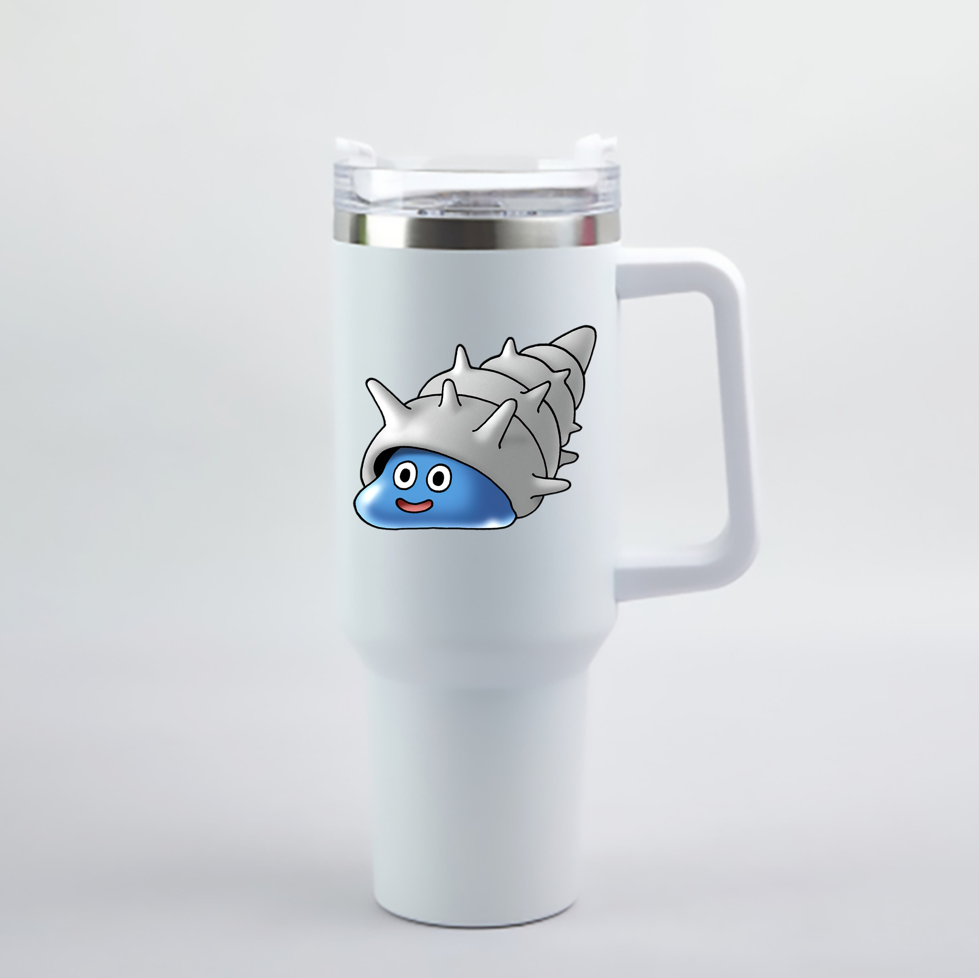 （画像用） ドラゴンクエスト Doragon Kuesuto Dragon Quest 1200mL車用タンブラー - クリスタルステッカー（プラスチックストロー付き）