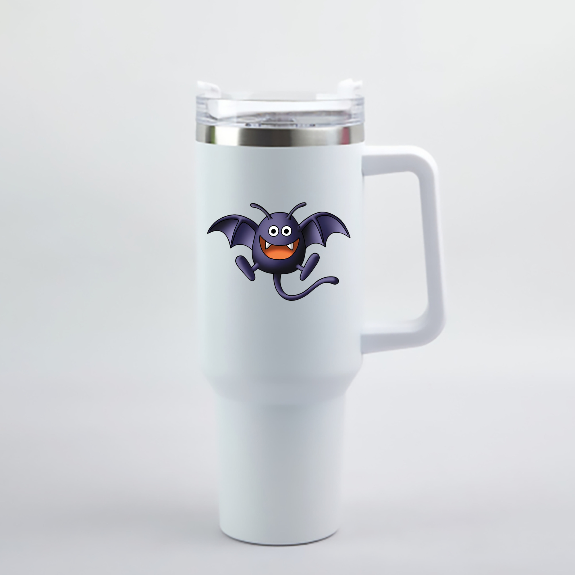 （画像用） ドラゴンクエスト Doragon Kuesuto Dragon Quest 1200mL車用タンブラー - クリスタルステッカー（プラスチックストロー付き）
