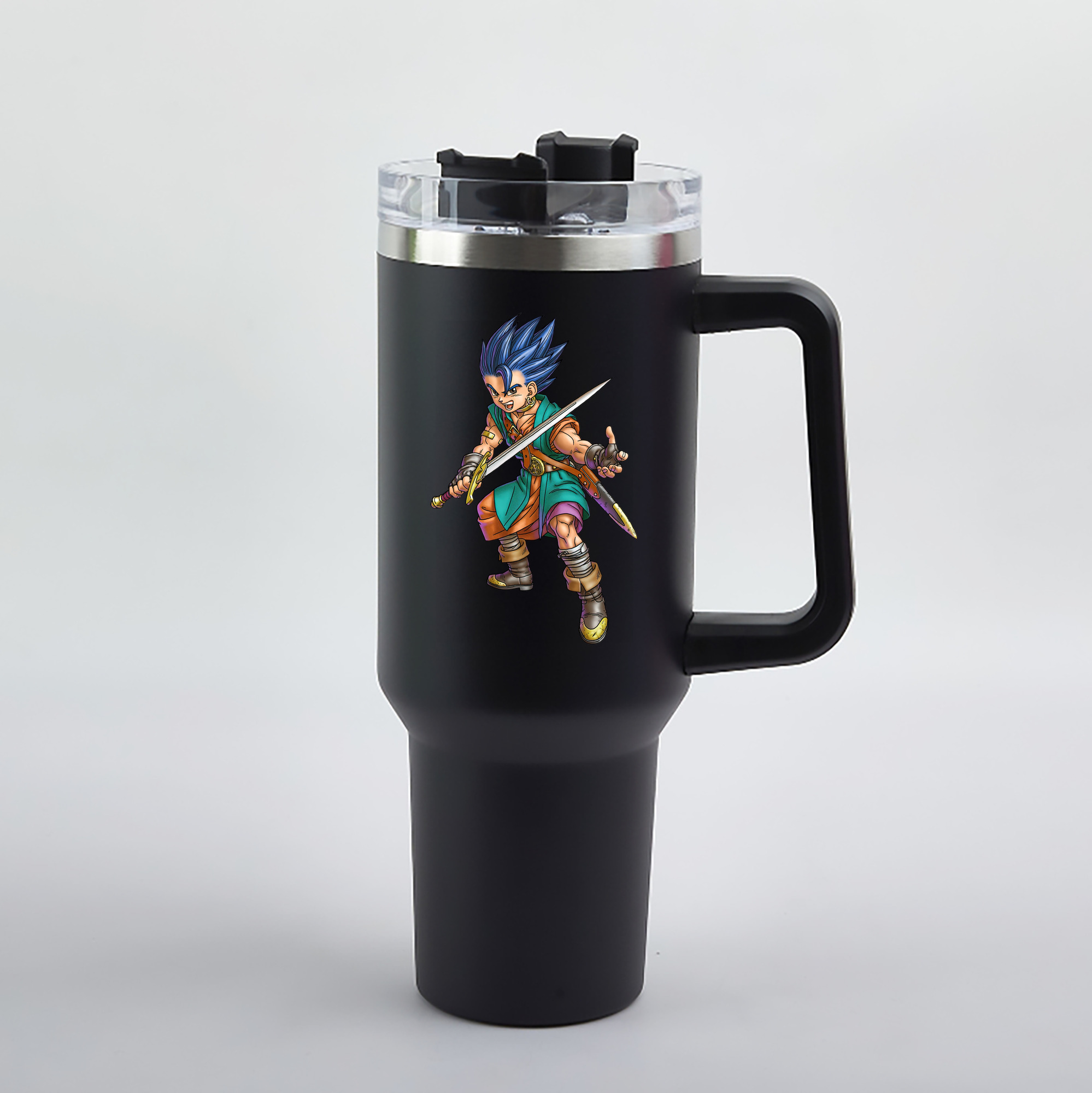 （画像用） ドラゴンクエスト Doragon Kuesuto Dragon Quest 1200mL車用タンブラー（カラープリント）