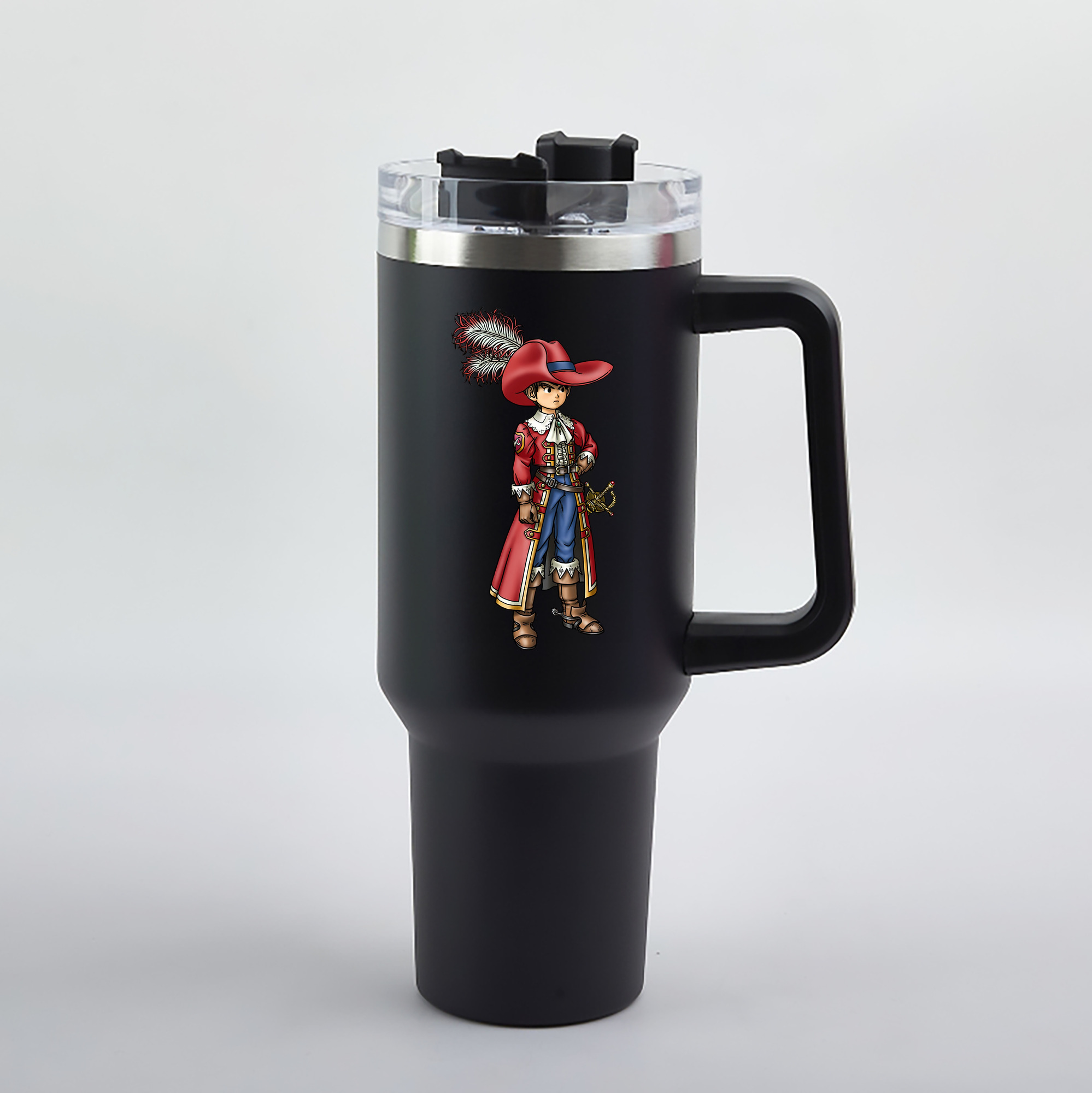 （画像用） ドラゴンクエスト Doragon Kuesuto Dragon Quest 1200mL車用タンブラー（カラープリント）