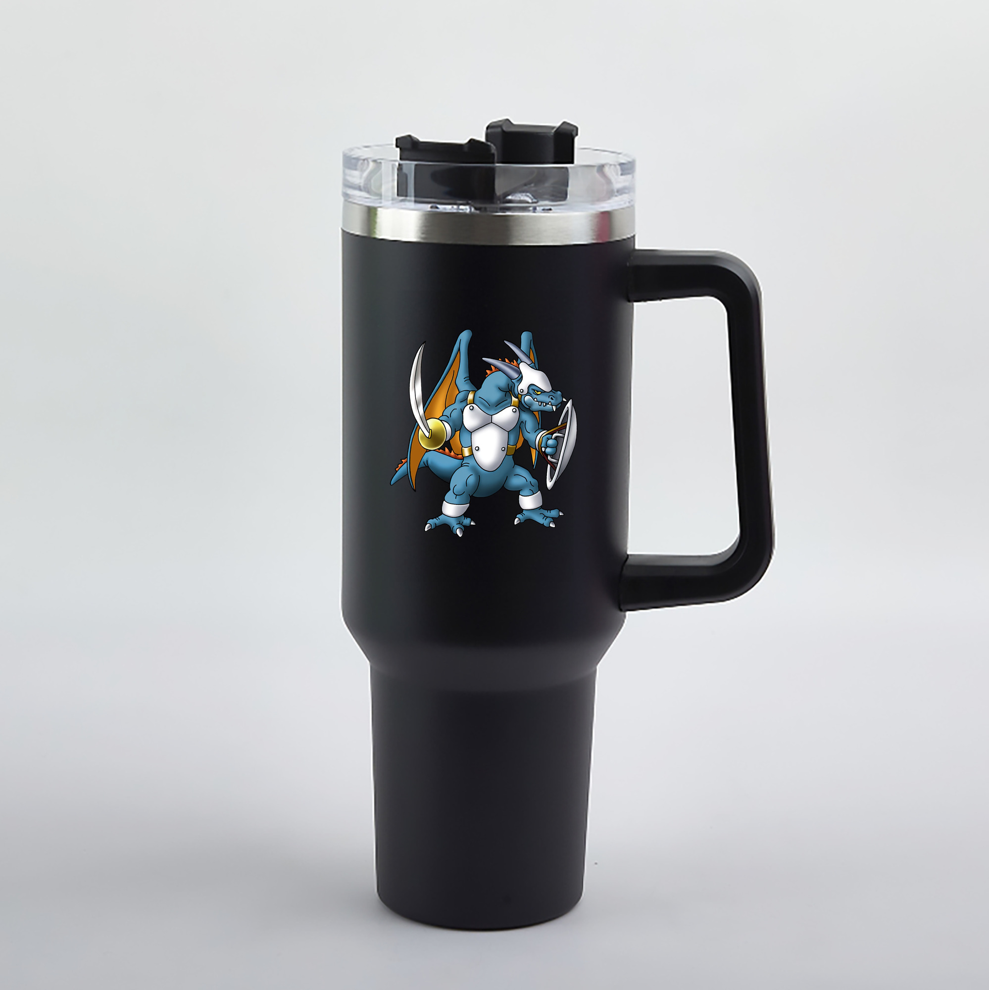 （画像用） ドラゴンクエスト Doragon Kuesuto Dragon Quest 1200mL車用タンブラー（カラープリント）
