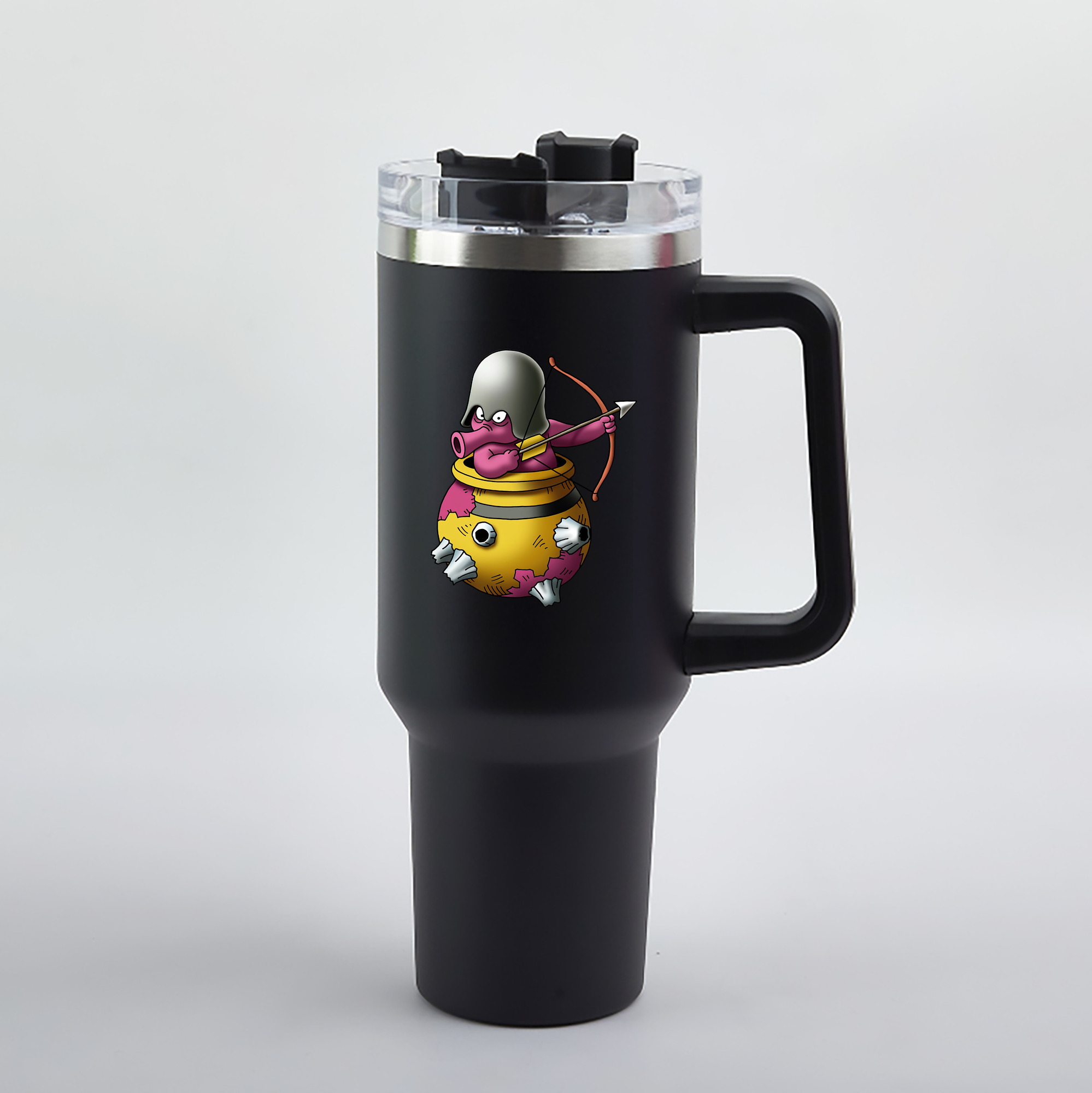 （画像用） ドラゴンクエスト Doragon Kuesuto Dragon Quest 1200mL車用タンブラー（カラープリント）