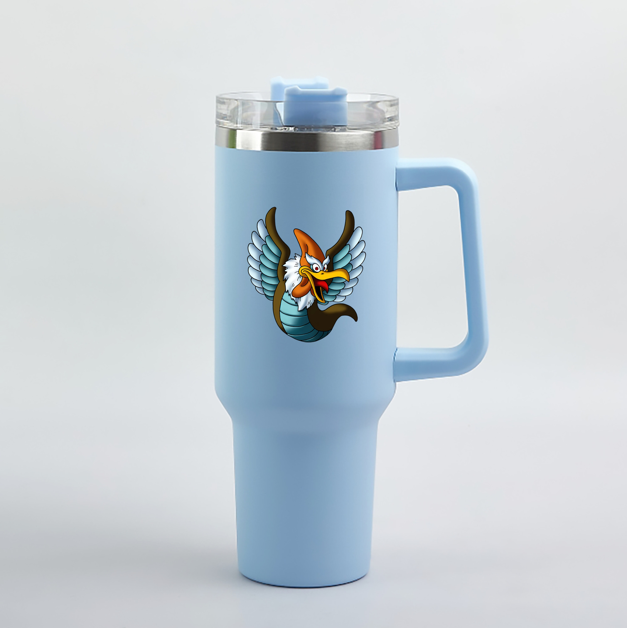 （画像用） ドラゴンクエスト Doragon Kuesuto Dragon Quest 1200mL車用タンブラー（カラープリント）