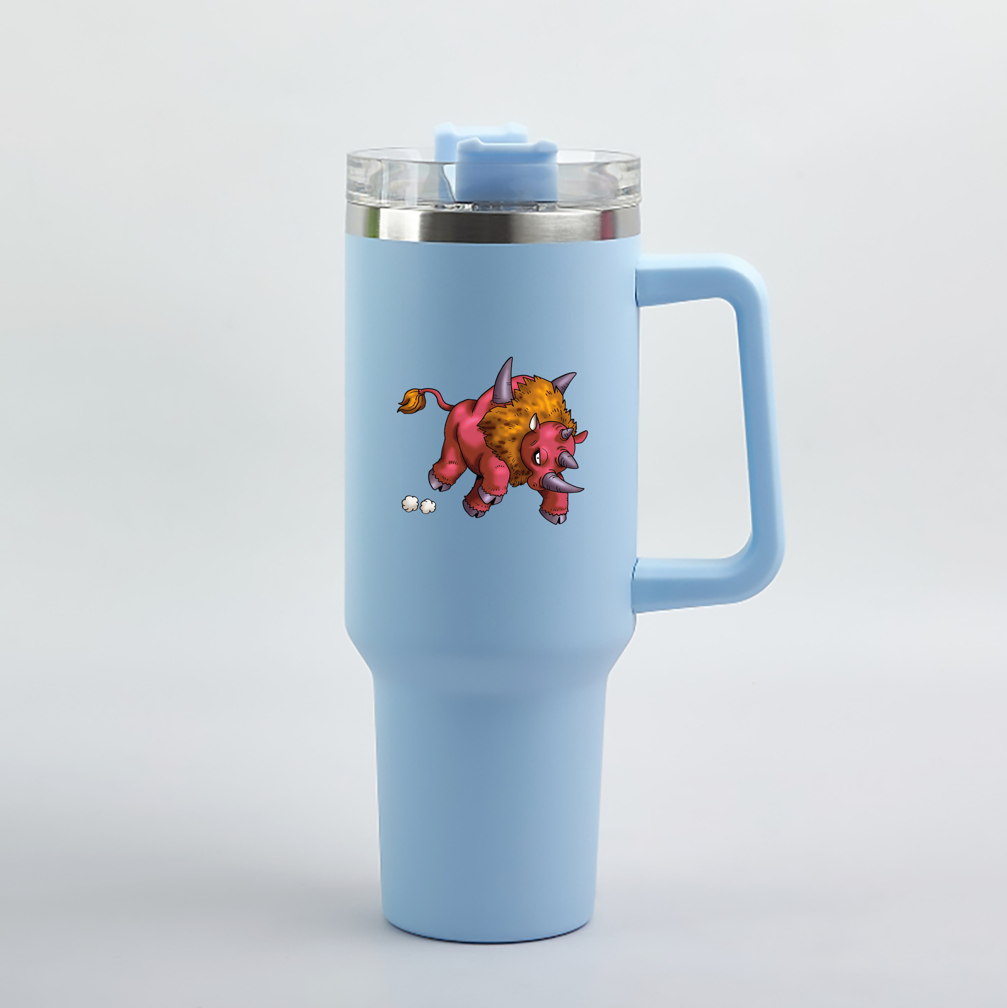 （画像用） ドラゴンクエスト Doragon Kuesuto Dragon Quest 1200mL車用タンブラー（カラープリント）