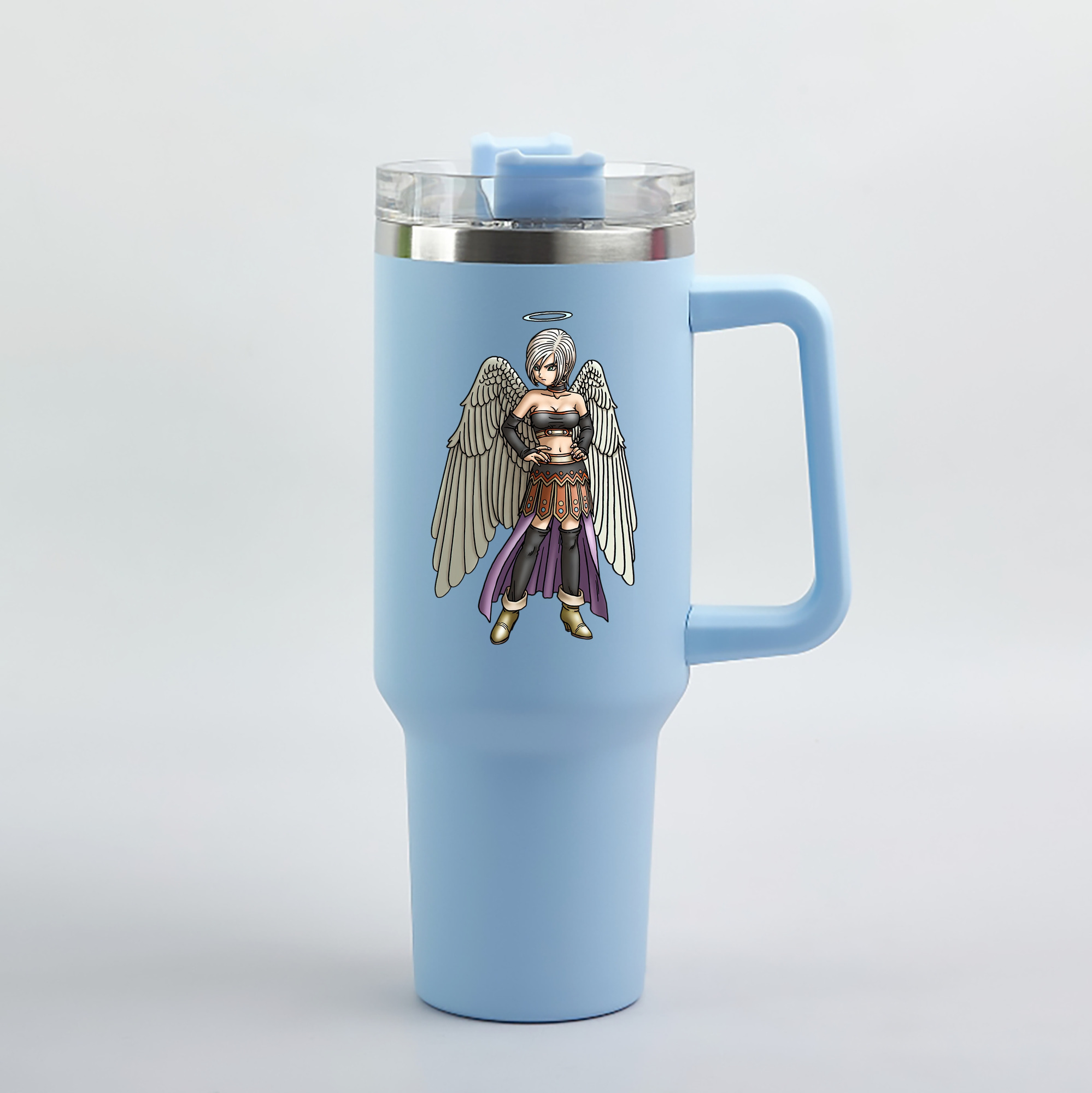 （画像用） ドラゴンクエスト Doragon Kuesuto Dragon Quest 1200mL車用タンブラー（カラープリント）