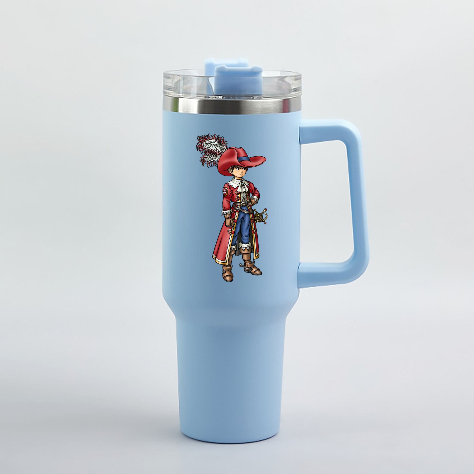 （画像用） ドラゴンクエスト Doragon Kuesuto Dragon Quest 1200mL車用タンブラー（カラープリント）