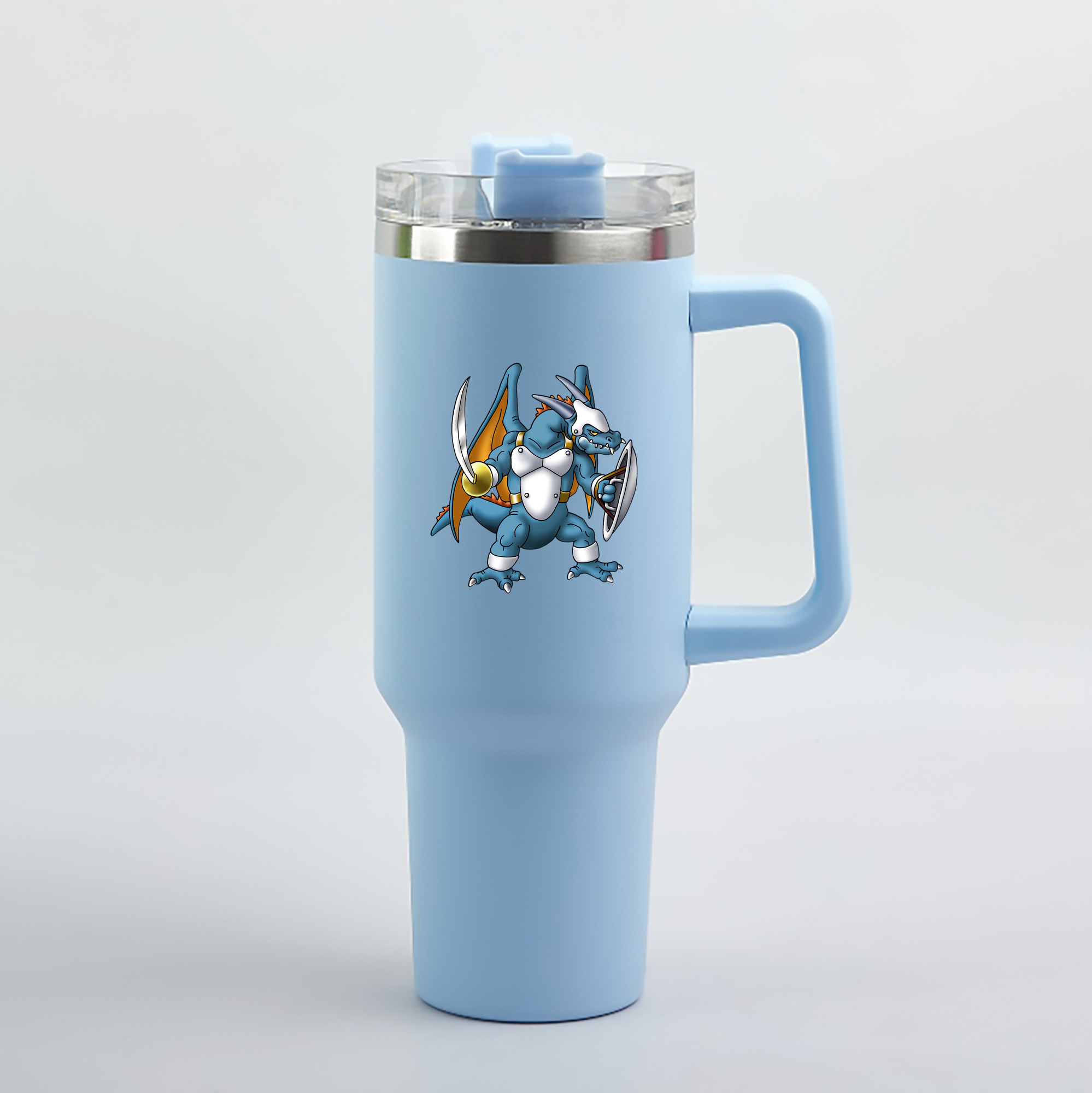 （画像用） ドラゴンクエスト Doragon Kuesuto Dragon Quest 1200mL車用タンブラー（カラープリント）