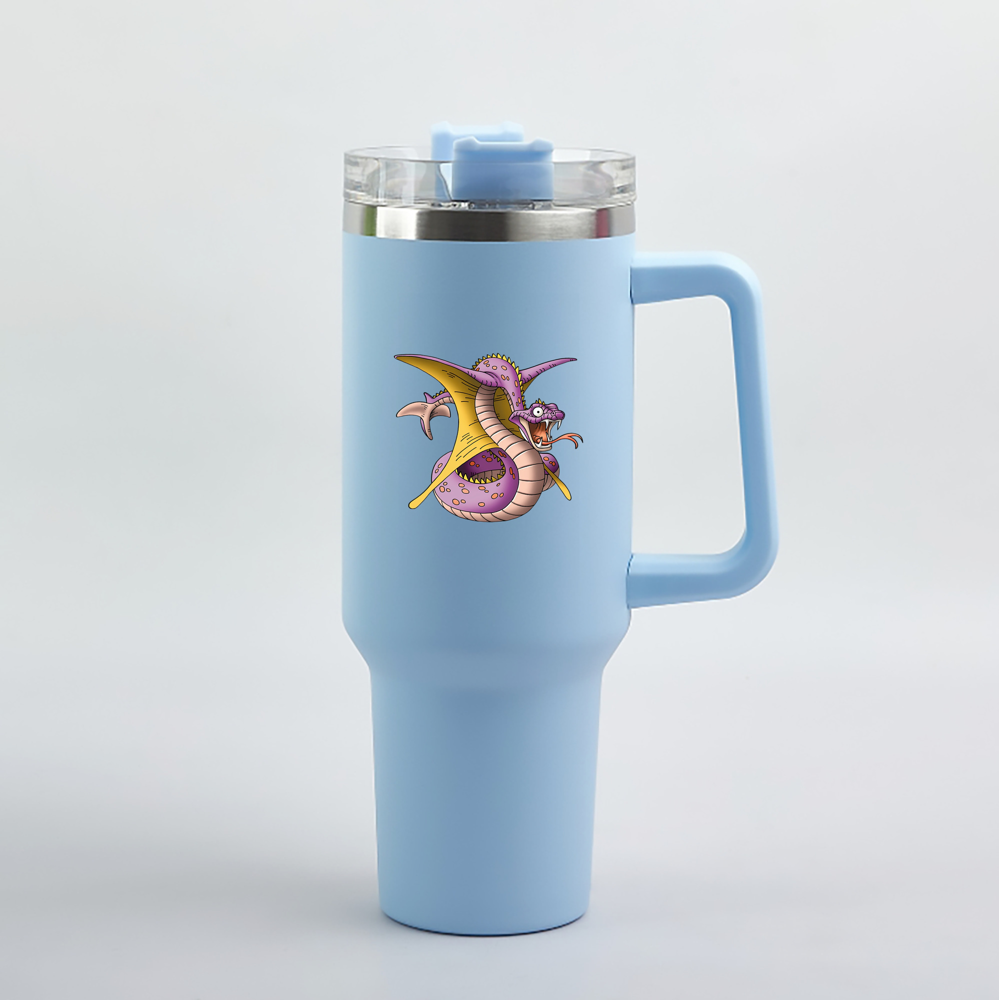 （画像用） ドラゴンクエスト Doragon Kuesuto Dragon Quest 1200mL車用タンブラー（カラープリント）