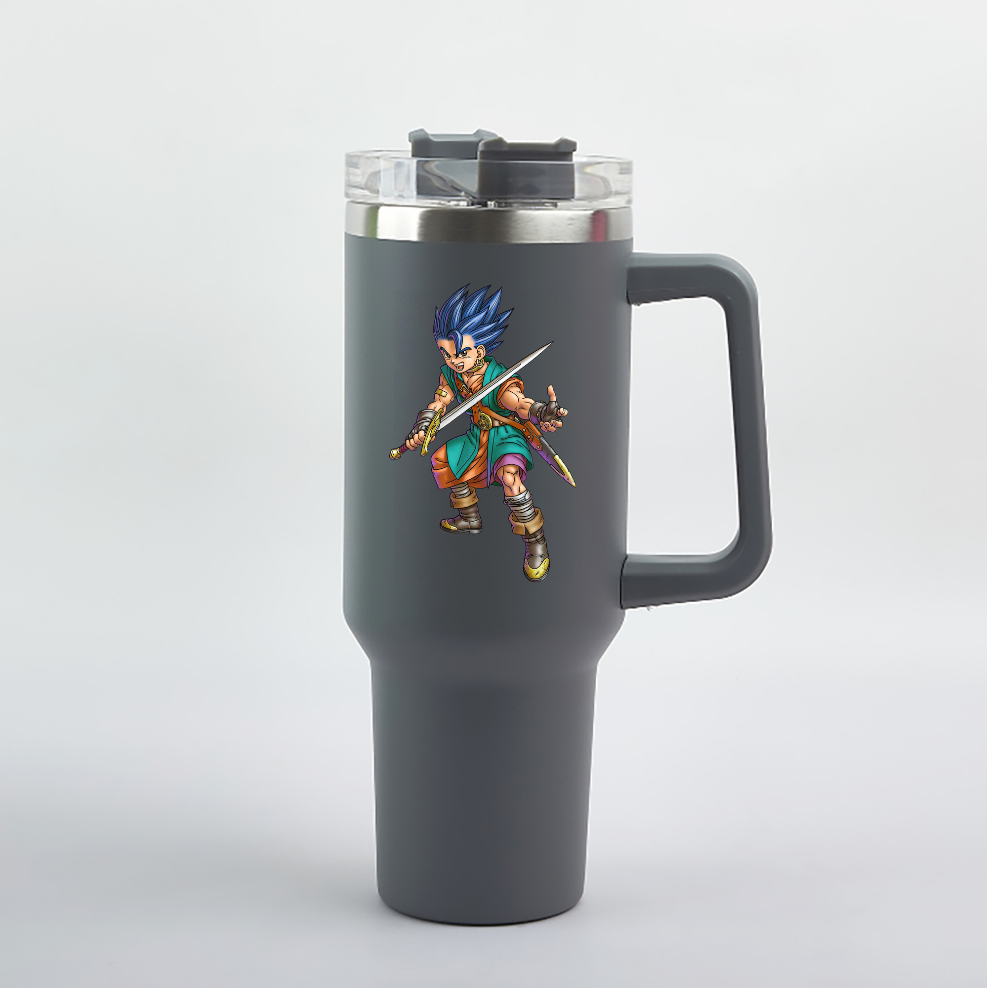 （画像用） ドラゴンクエスト Doragon Kuesuto Dragon Quest 1200mL車用タンブラー（カラープリント）
