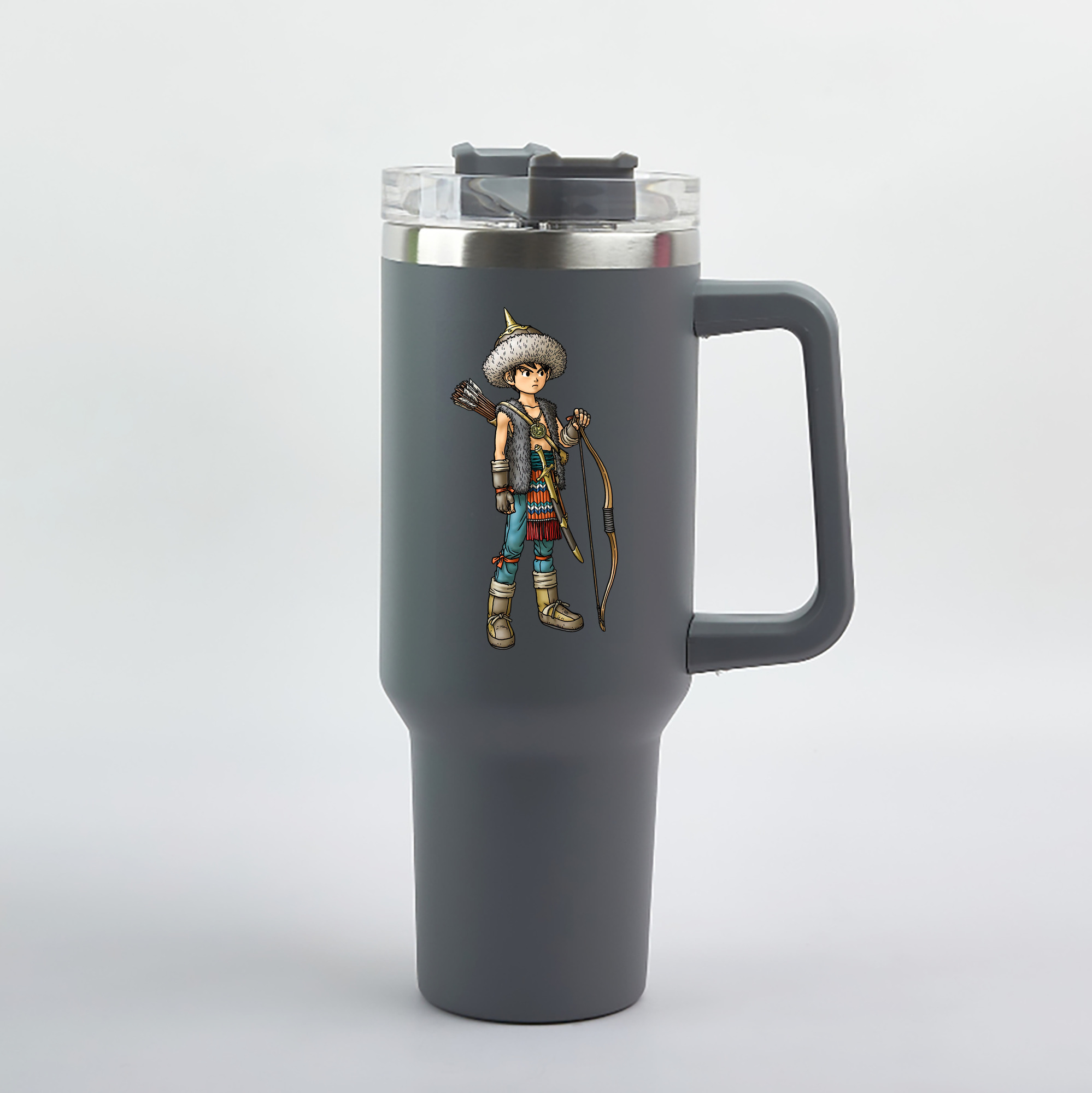 （画像用） ドラゴンクエスト Doragon Kuesuto Dragon Quest 1200mL車用タンブラー（カラープリント）