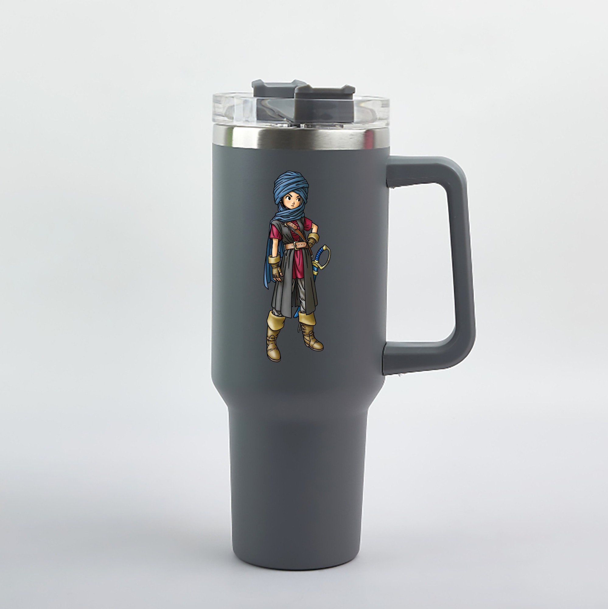 （画像用） ドラゴンクエスト Doragon Kuesuto Dragon Quest 1200mL車用タンブラー（カラープリント）