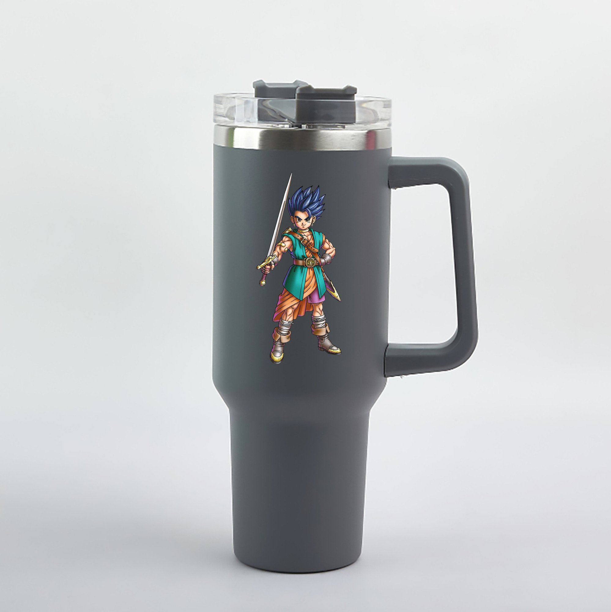 （画像用） ドラゴンクエスト Doragon Kuesuto Dragon Quest 1200mL車用タンブラー（カラープリント）
